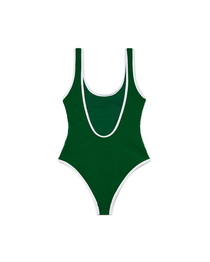 Monogram One Piece Swimsuit