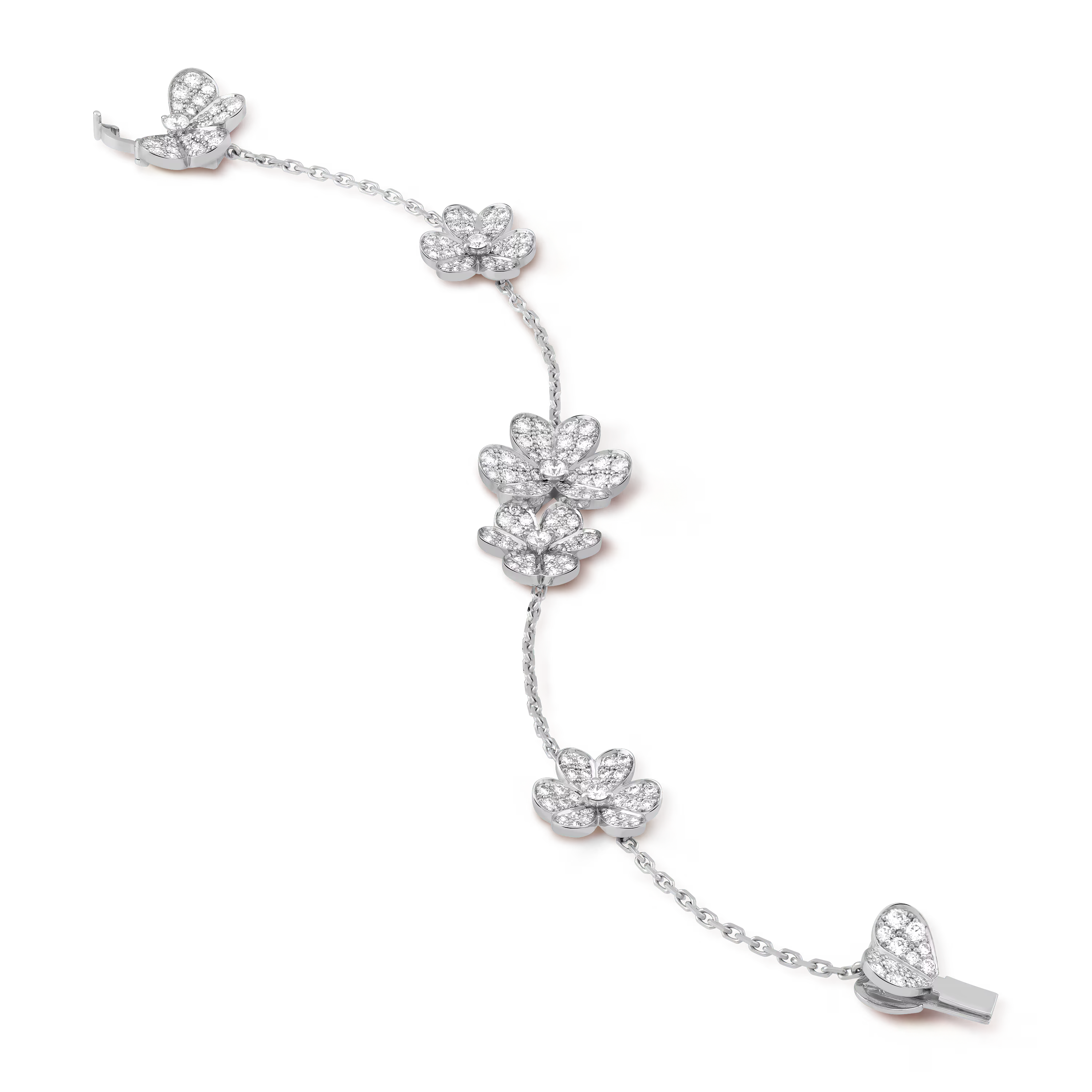 AV Fleur de lumière pendant bracelet, 5 flowers