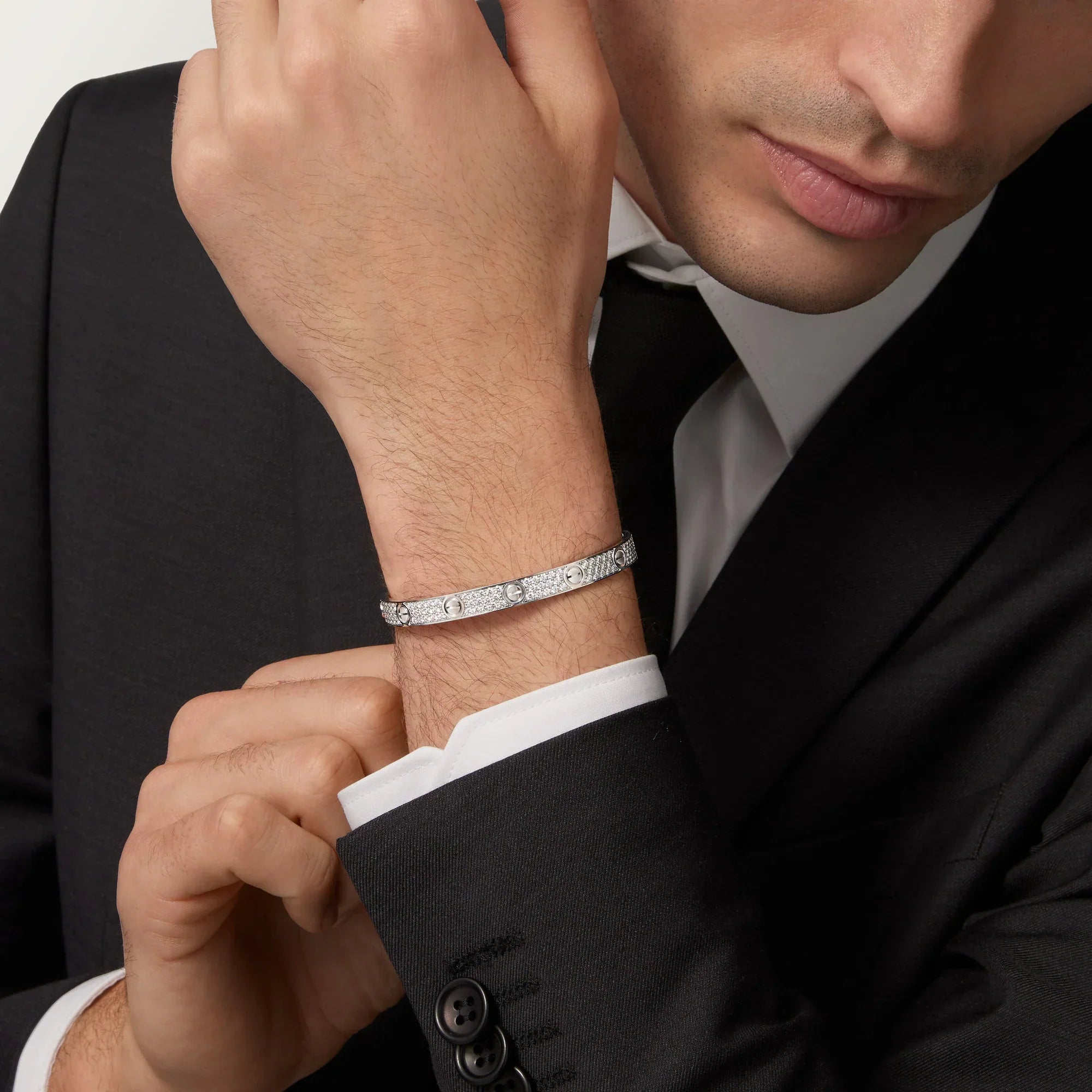 AV Amour bracelet, classic model, paved