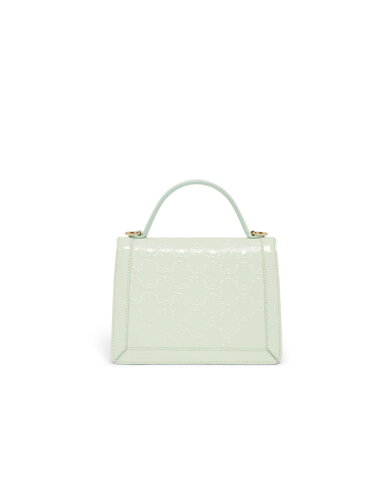 Mint Monogram Embossed Mini Jeanne Bag
