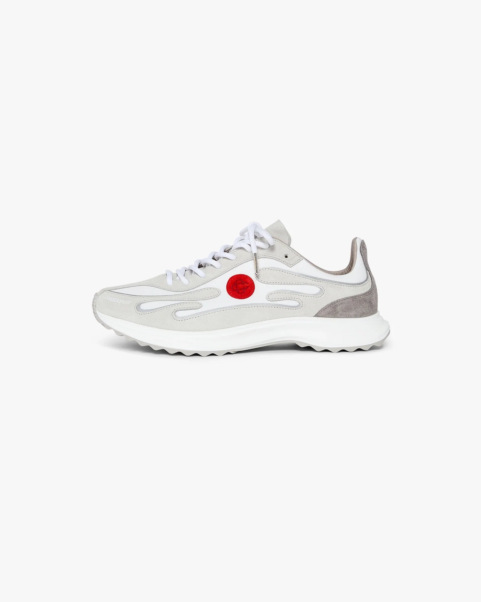 Women's Grey Leather Stade Sneakers
