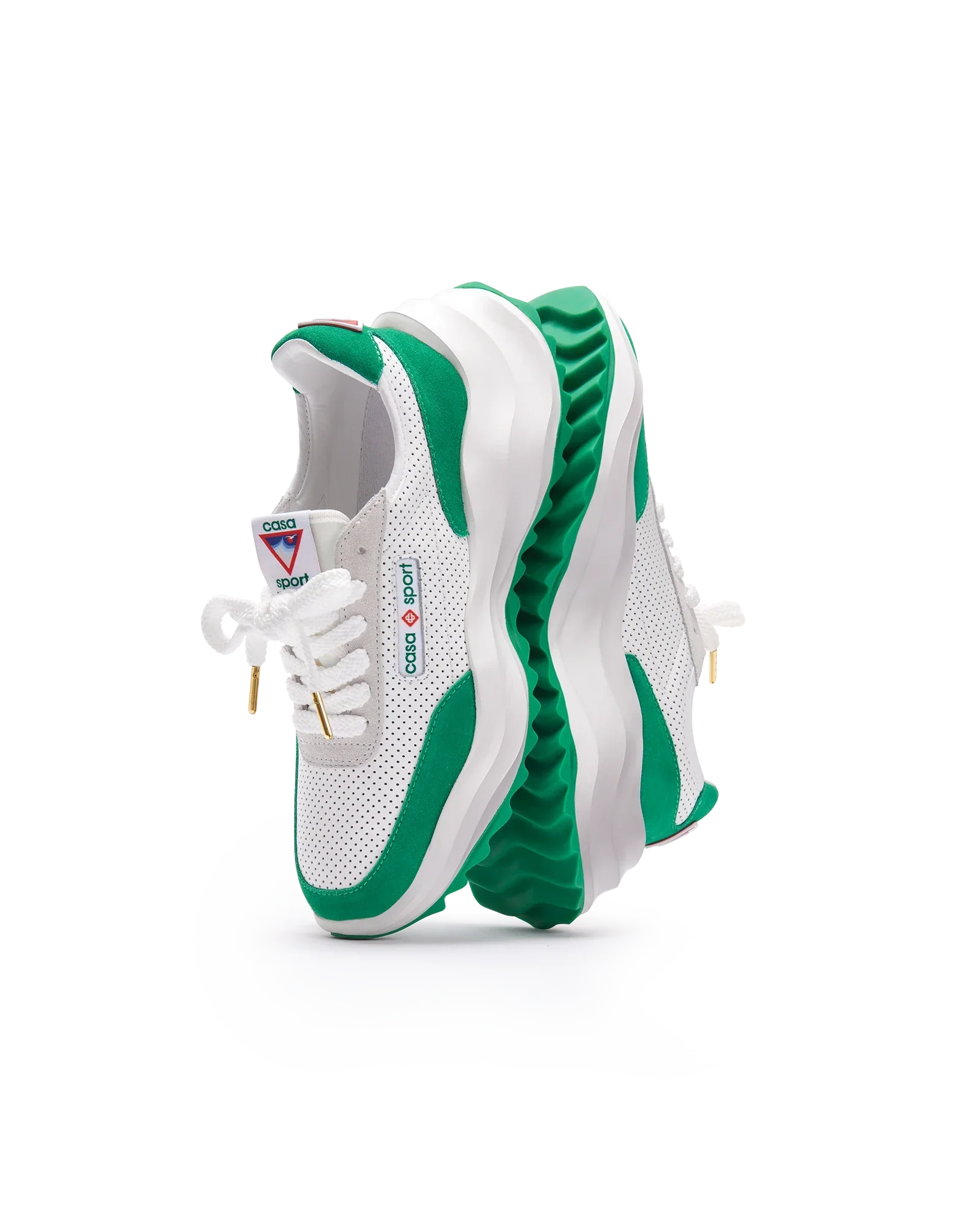 Men's Atlantis White & Tennis Green Sneaker