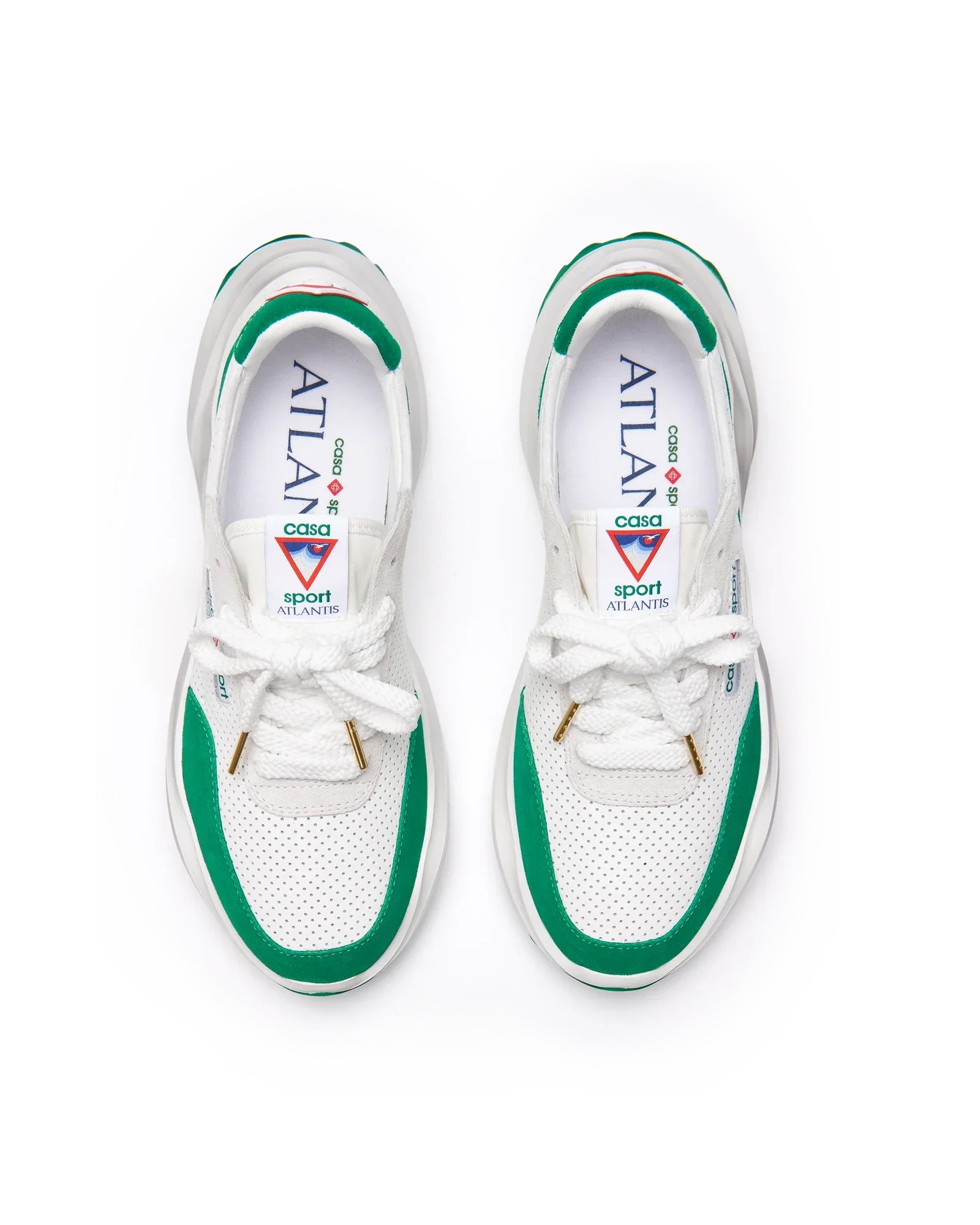 Men's Atlantis White & Tennis Green Sneaker