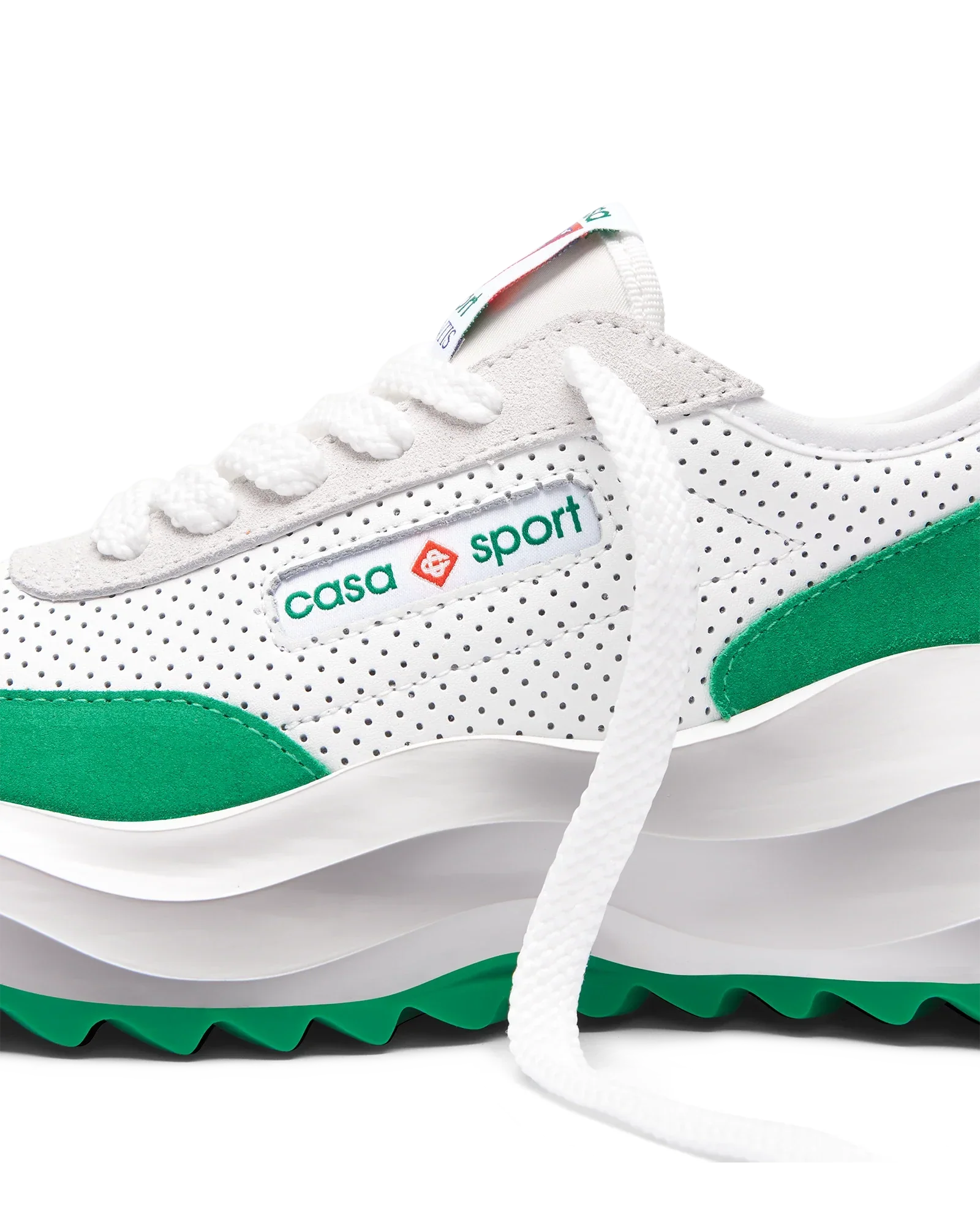 Women's Atlantis White & Tennis Green Sneaker