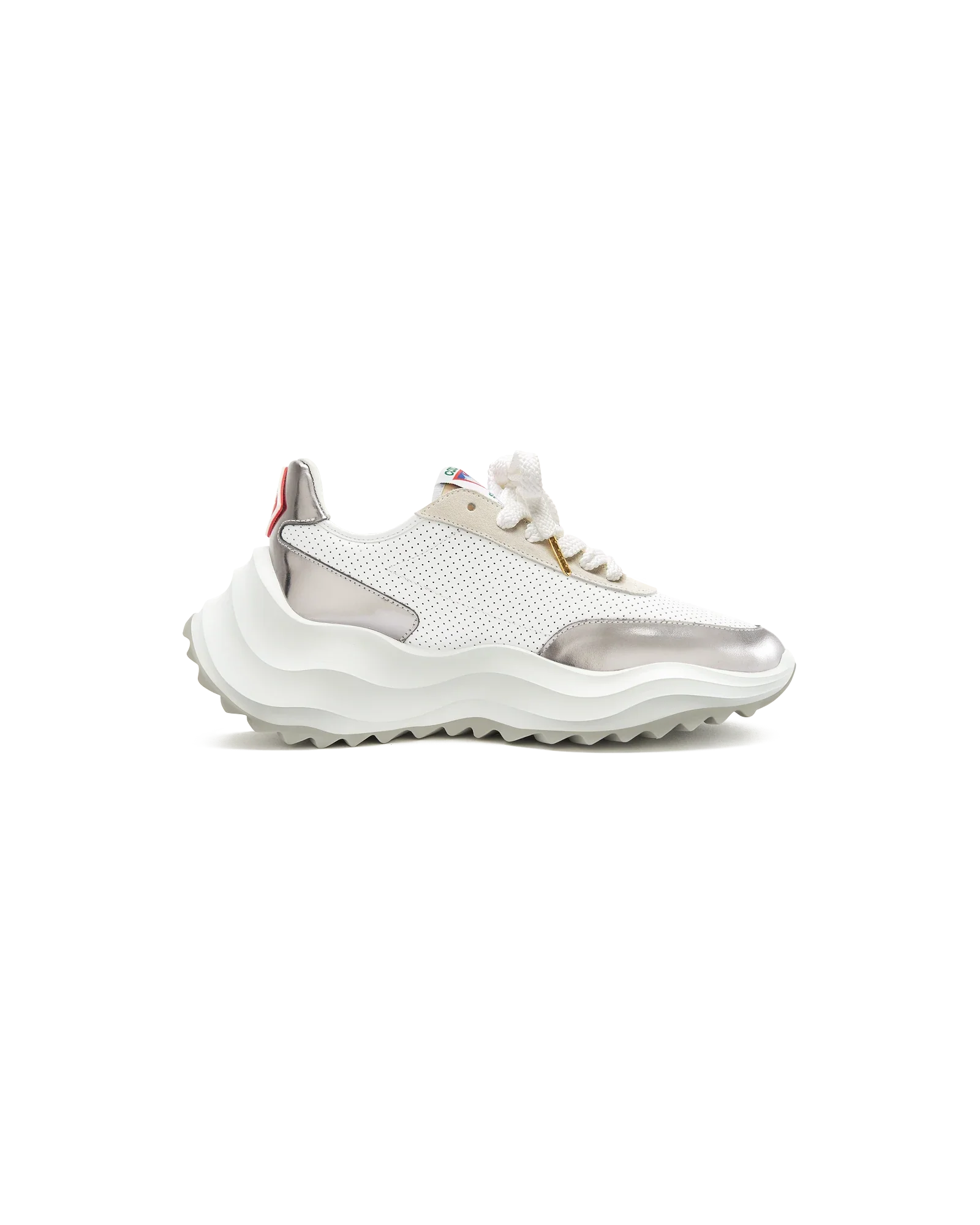 Women's Atlantis White & Chrome Sneaker