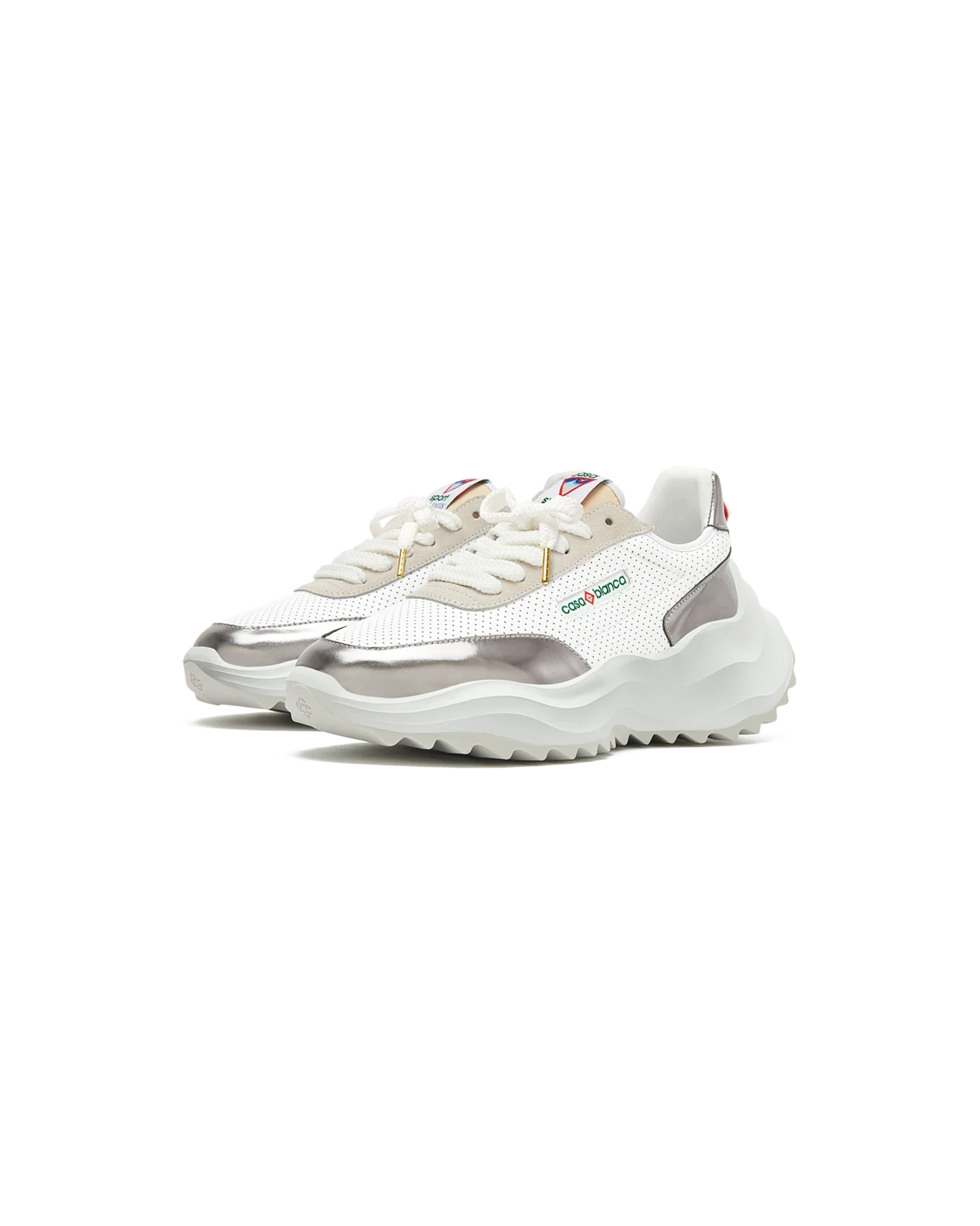 Women's Atlantis White & Chrome Sneaker