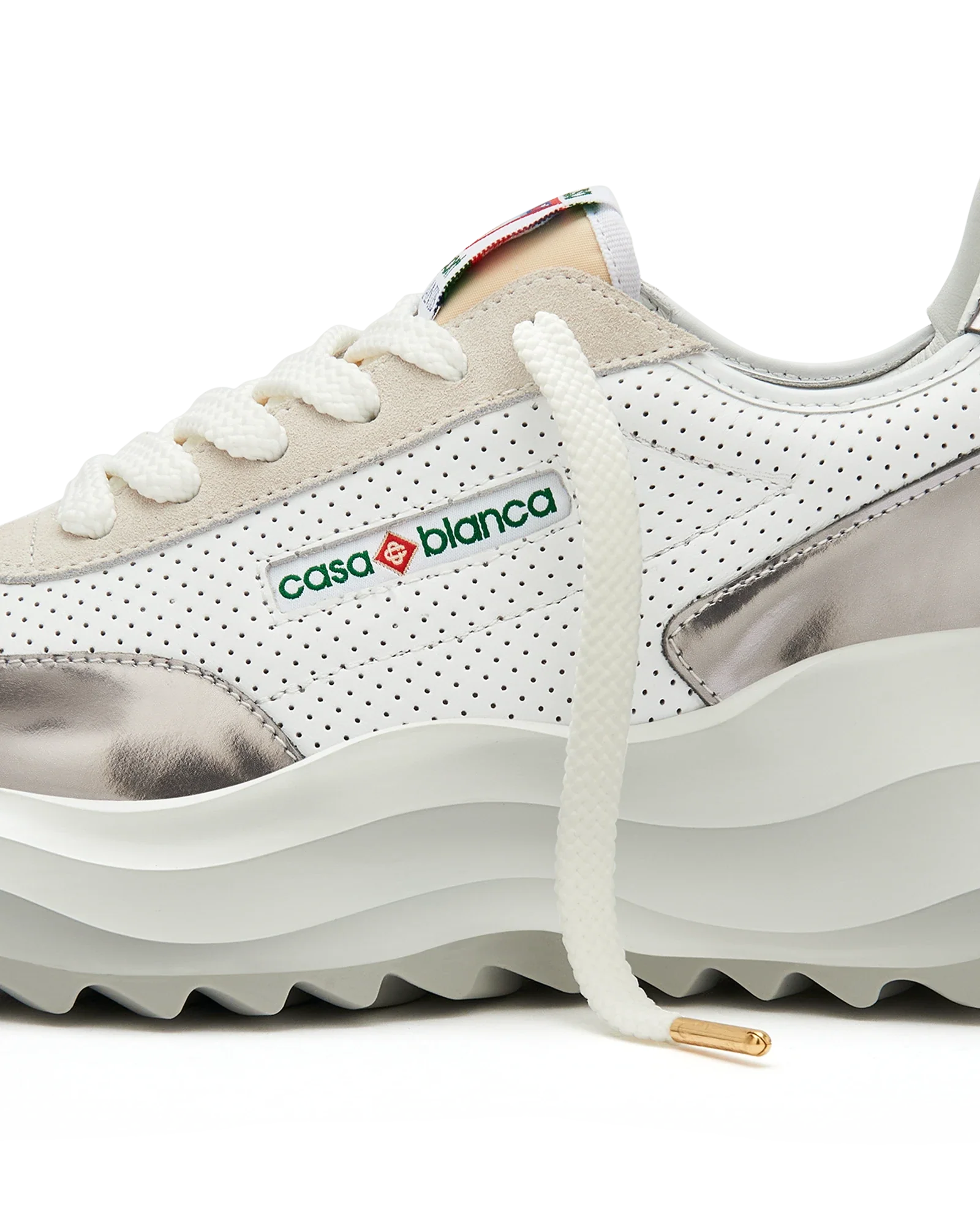 Women's Atlantis White & Chrome Sneaker