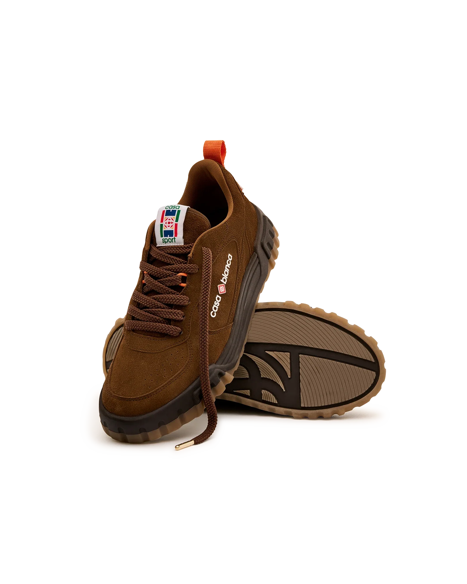Women's Brown Suede Court Sneaker