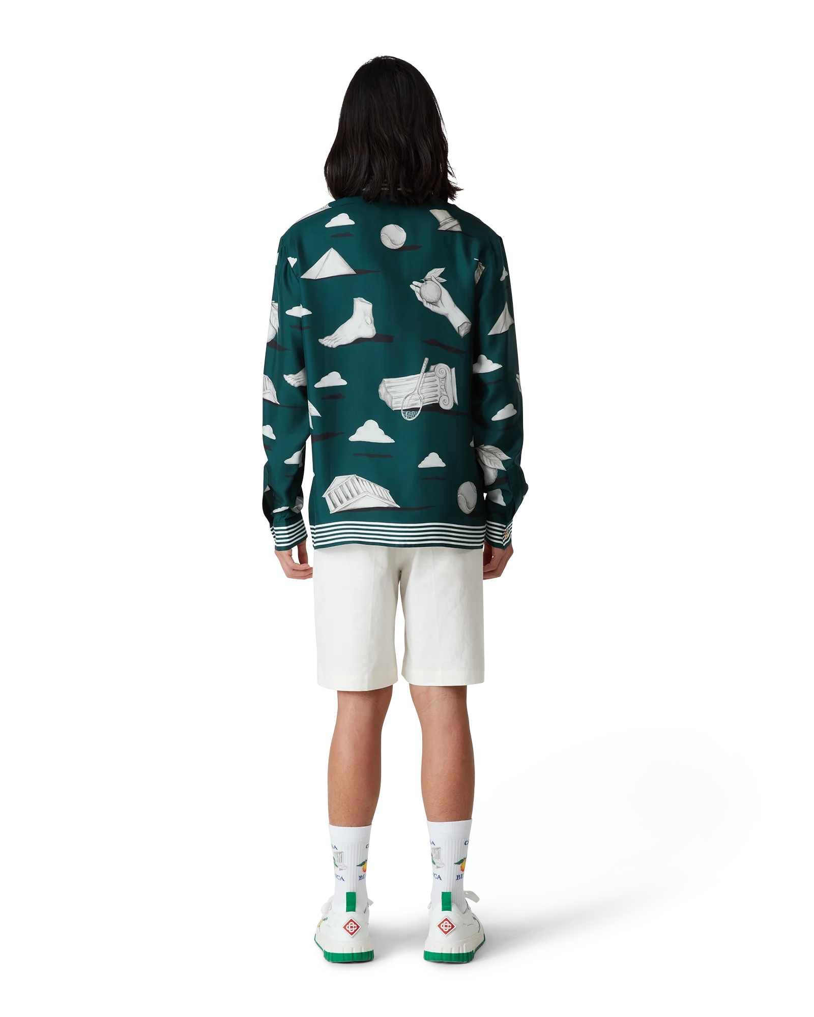 Men's Court White & Green Sneaker