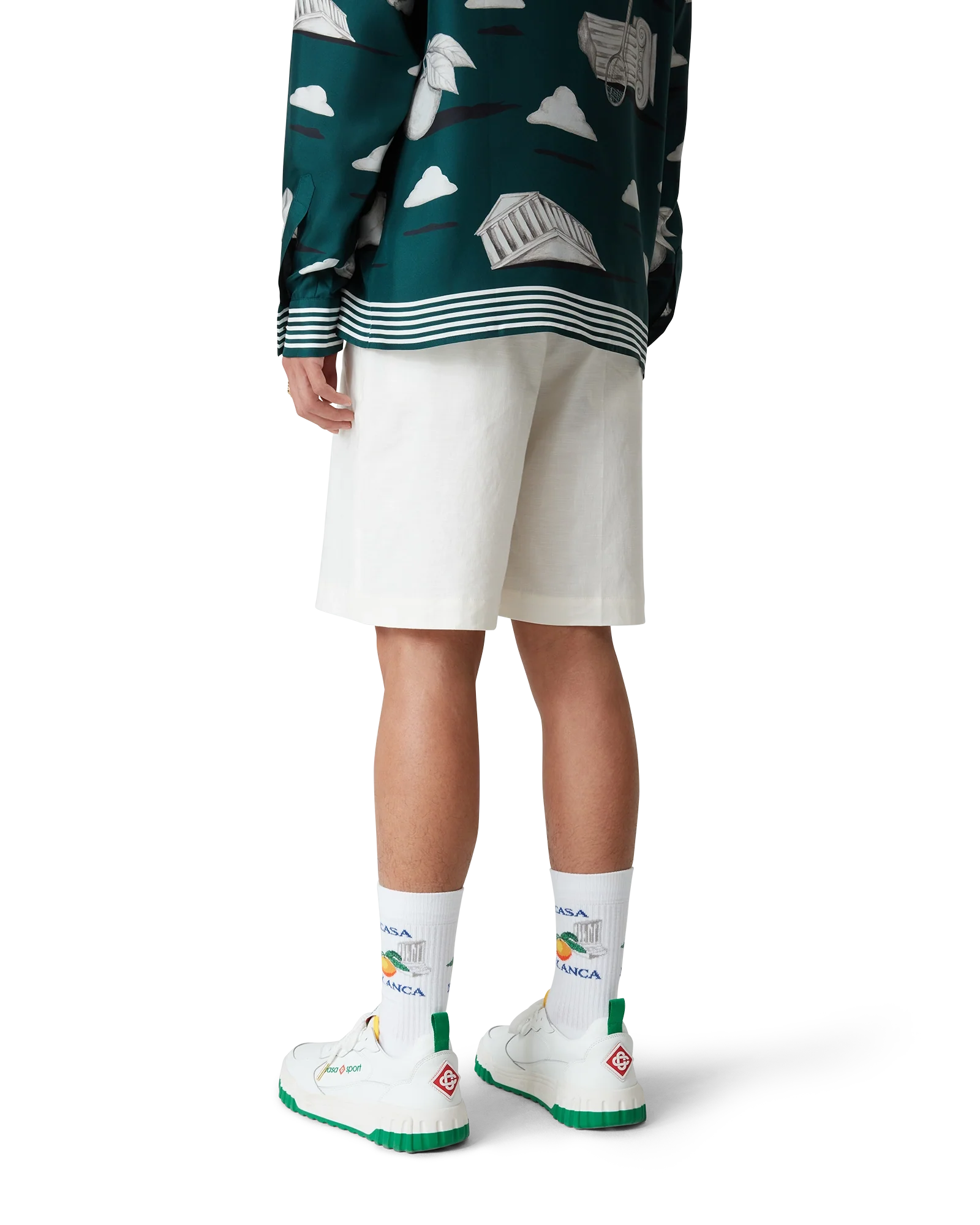 Men's Court White & Green Sneaker
