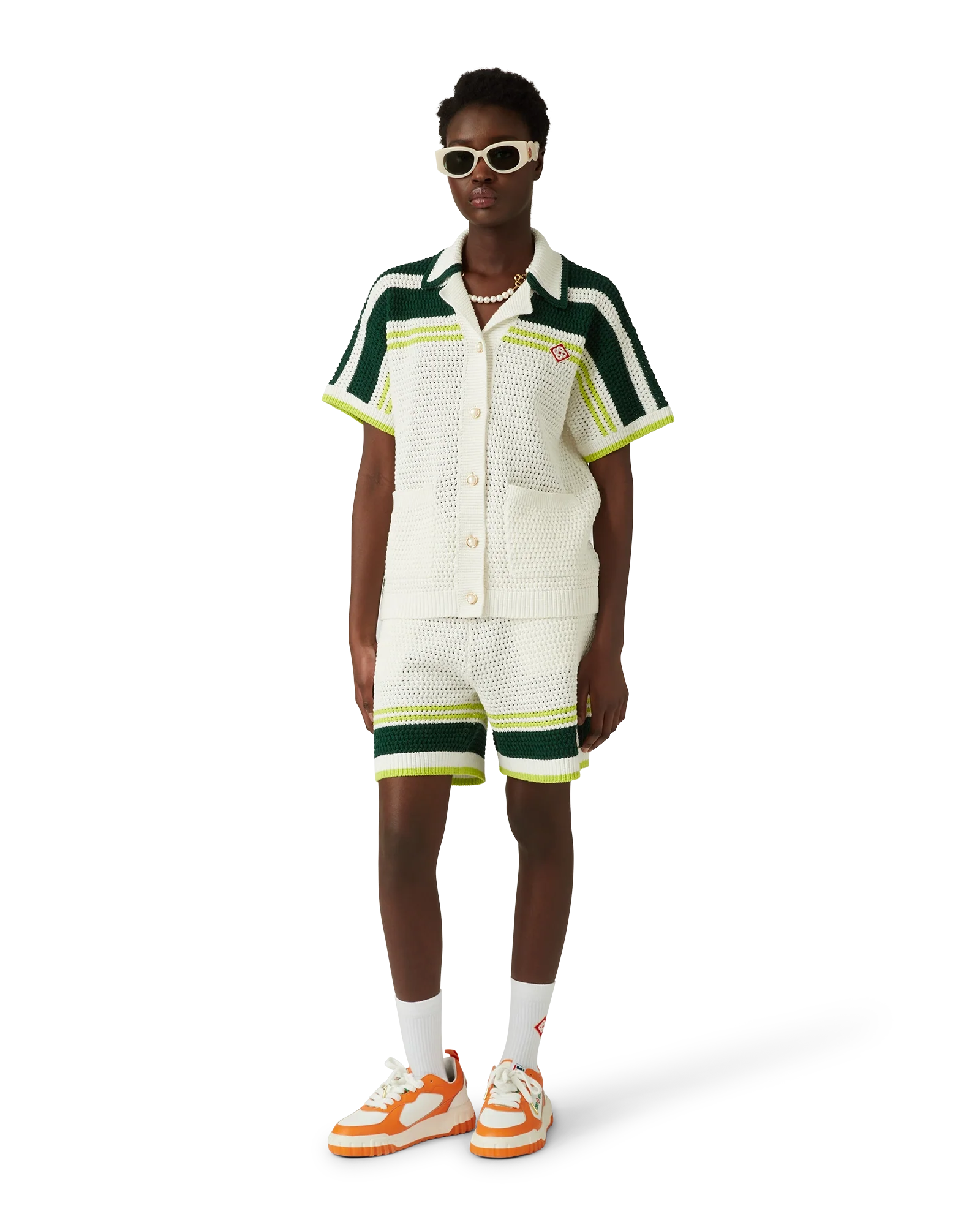Men's Court Orange & White Sneakers