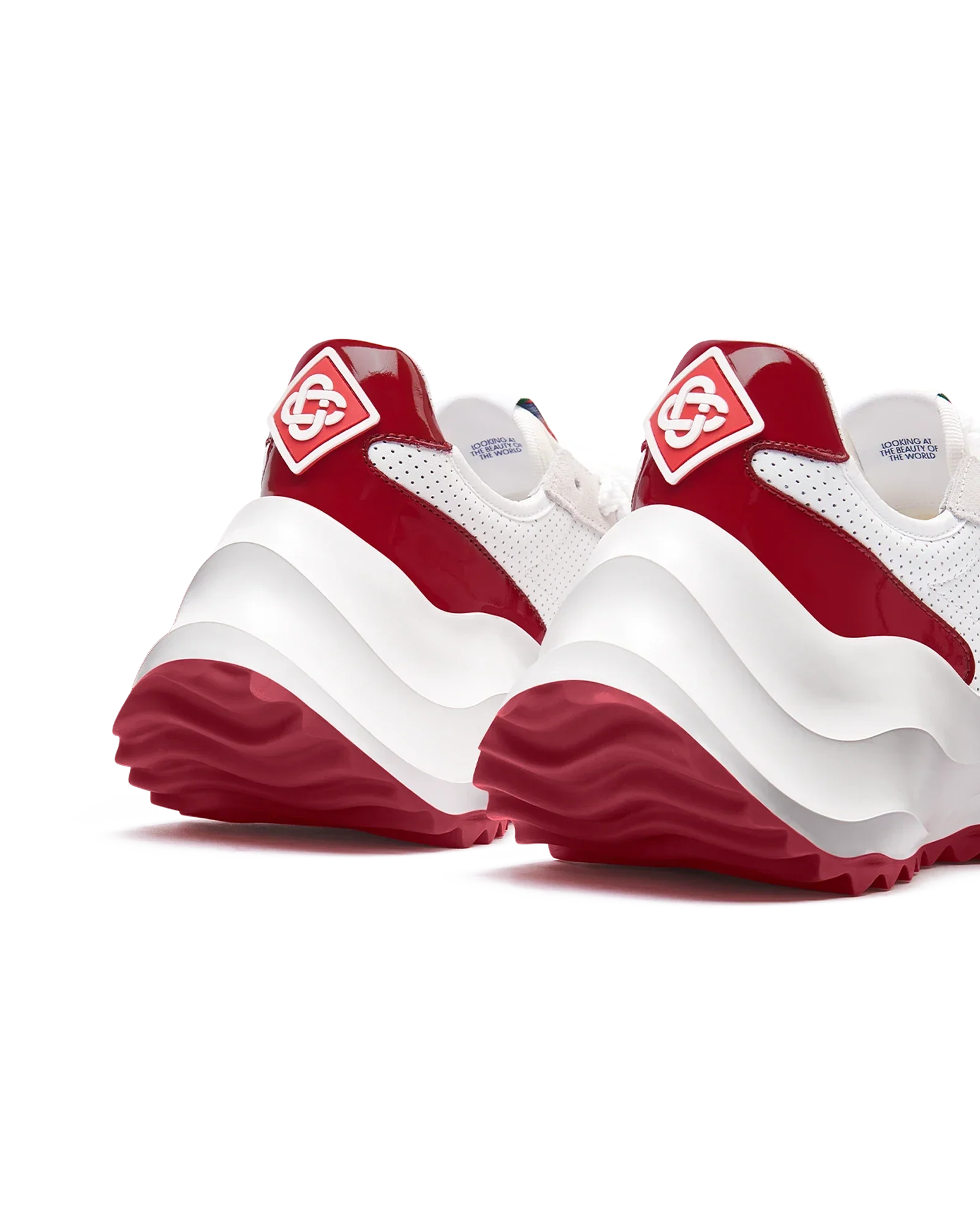 Women's Atlantis White & Haute Red Sneaker
