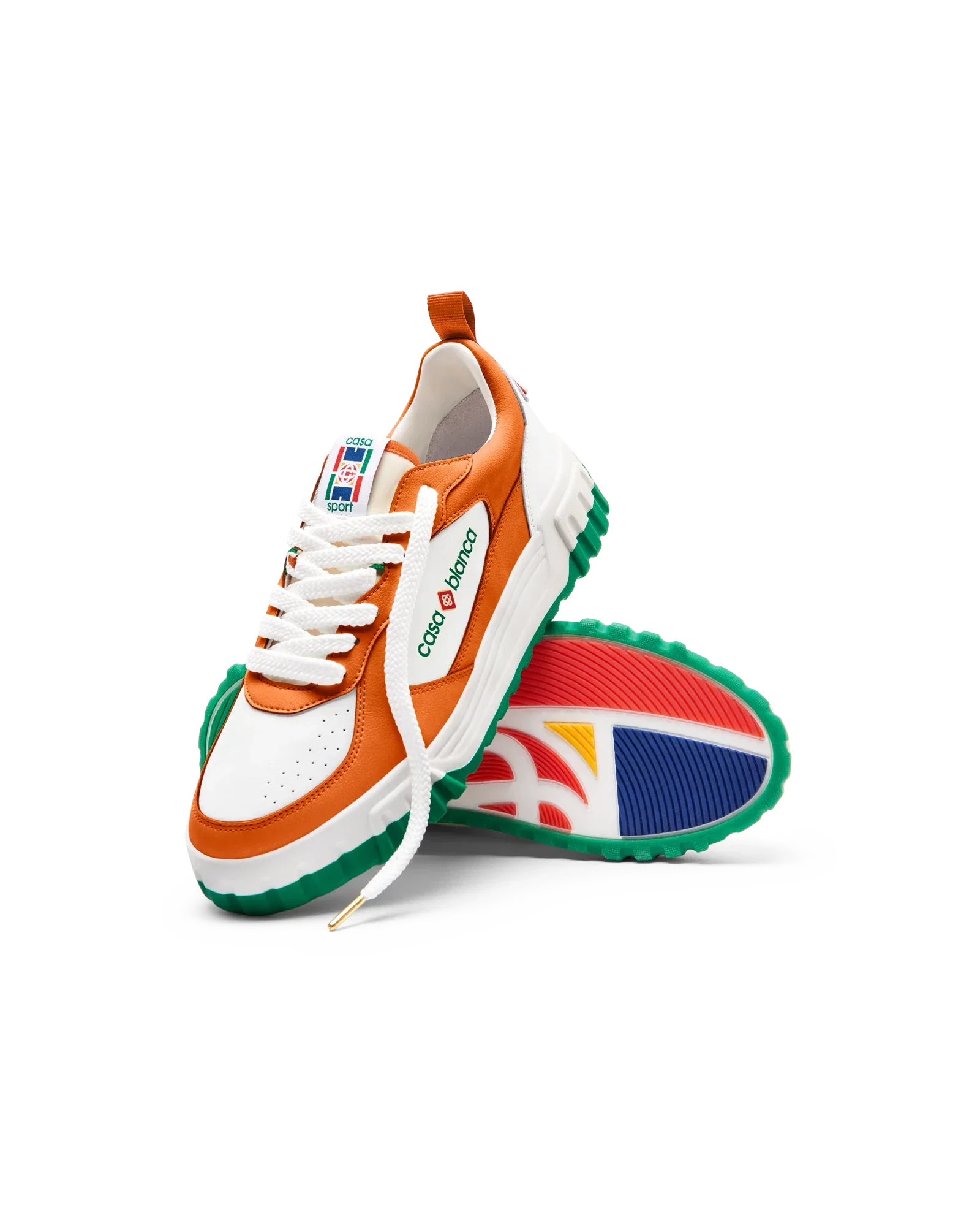 Men's Court Orange & White Sneaker