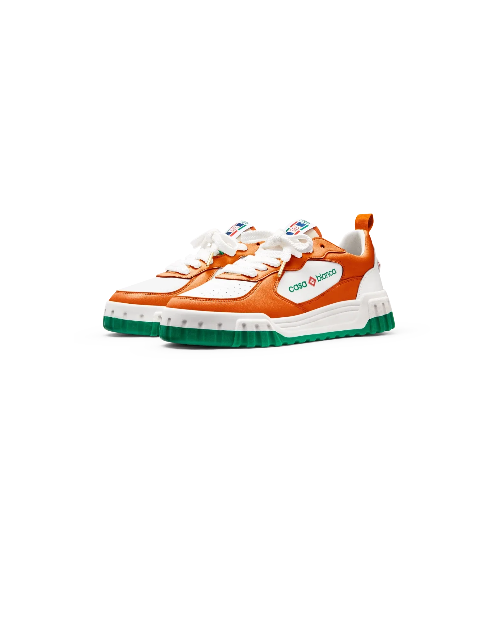 Men's Court Orange & White Sneaker