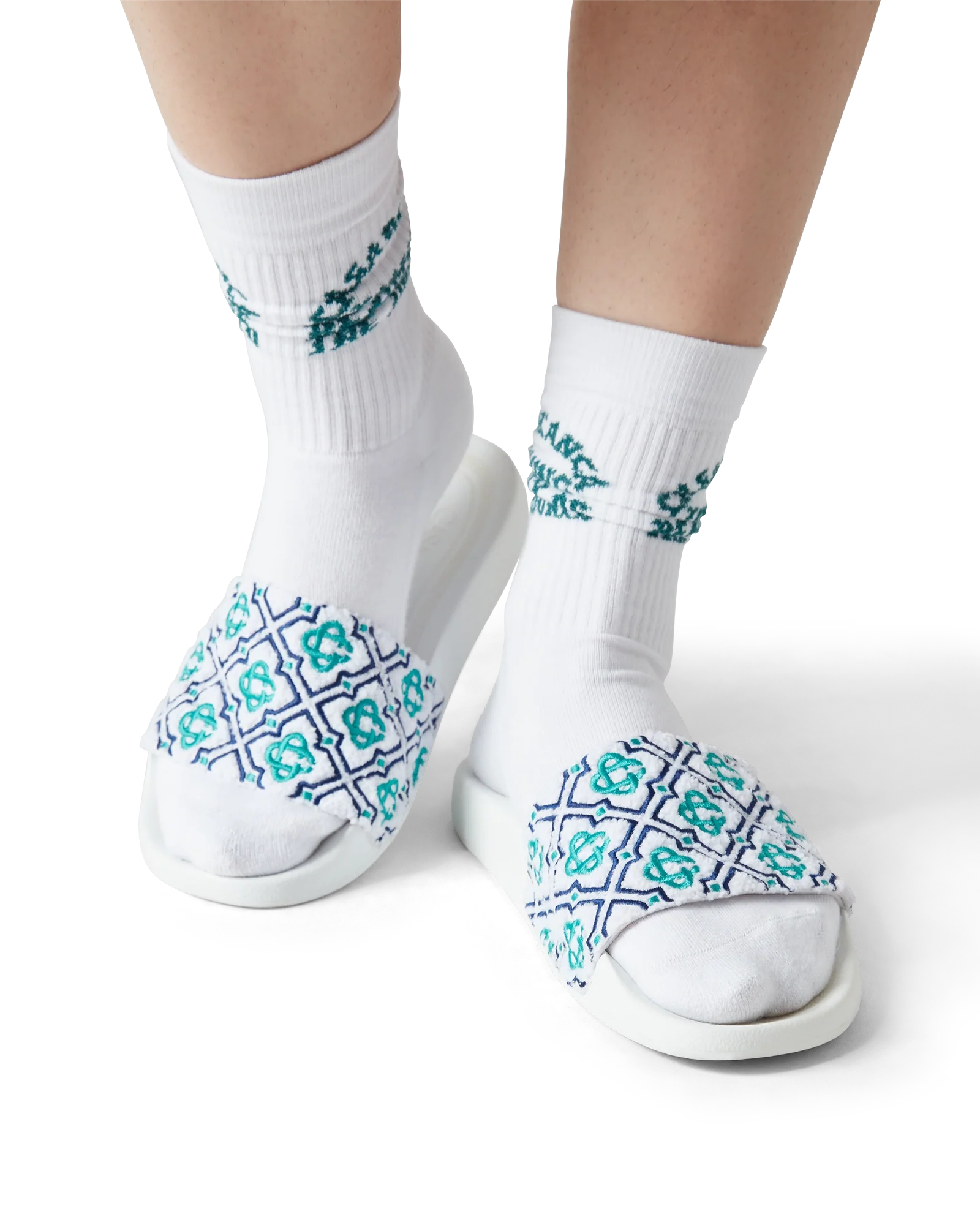 Women's Monogram Towelling Slider