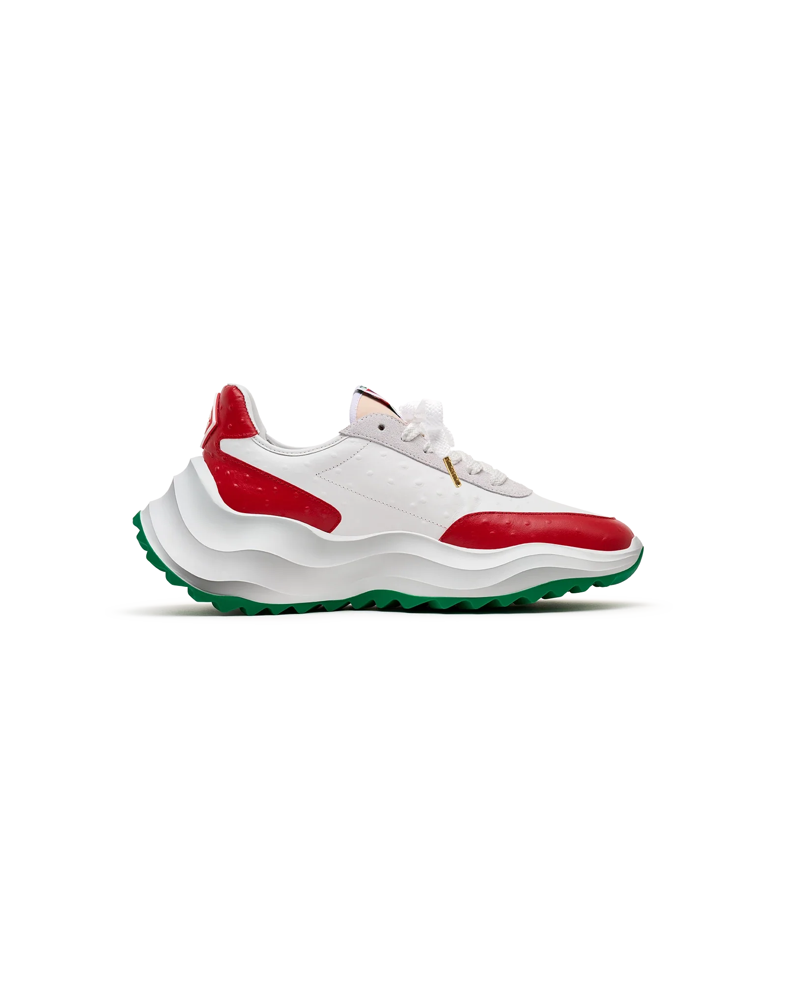 Men's Atlantis Red Ostrich Sneakers