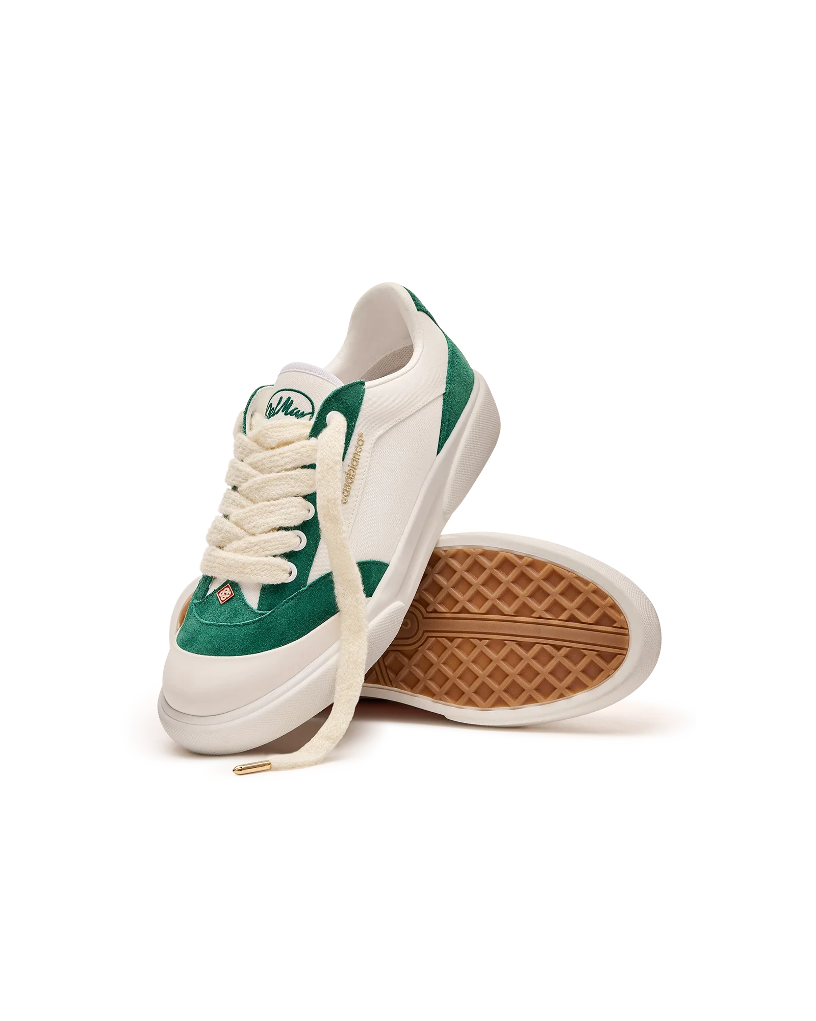 Women's Del Mar White & Green Sneaker