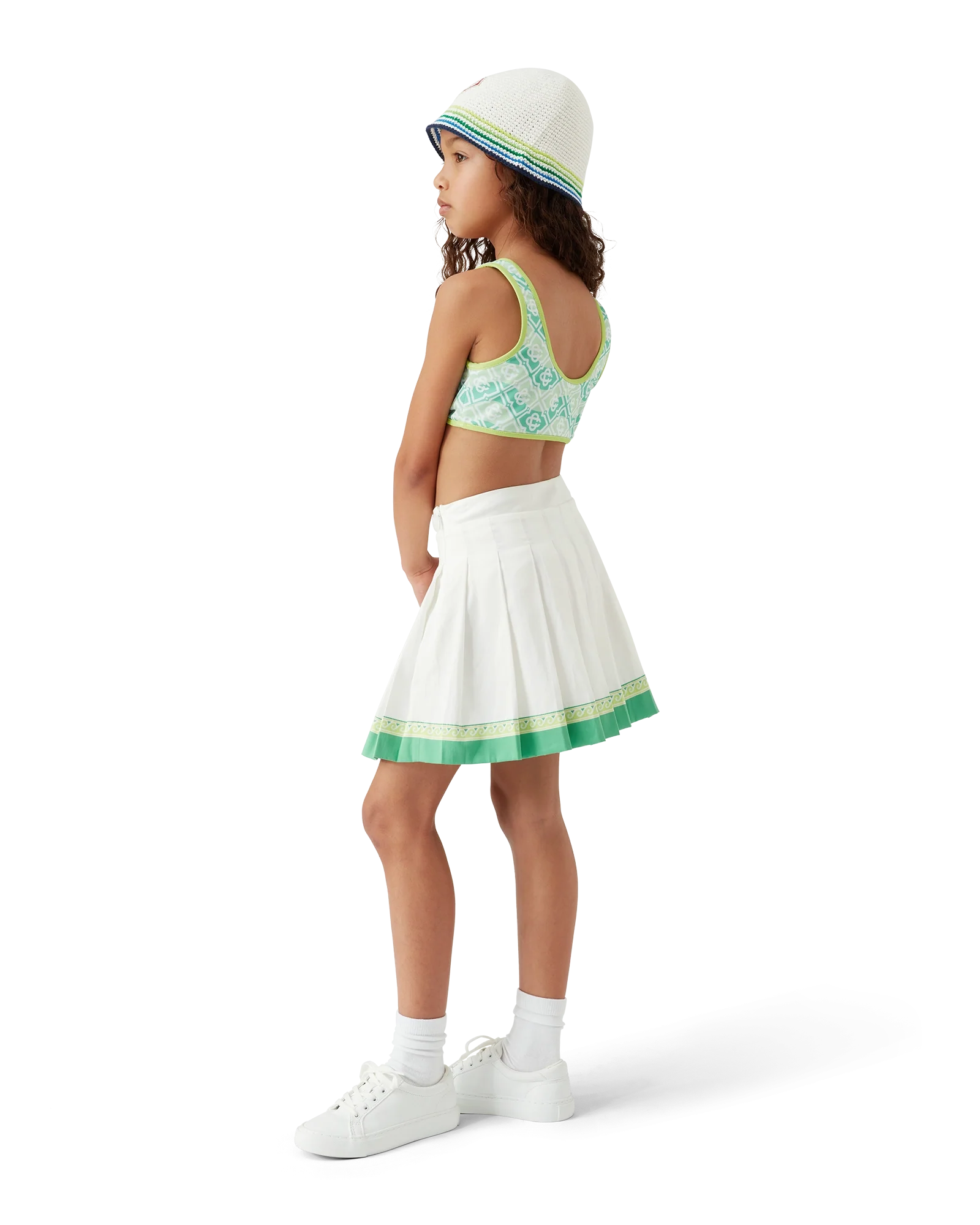 Children's Wavy Monogram Bikini Set