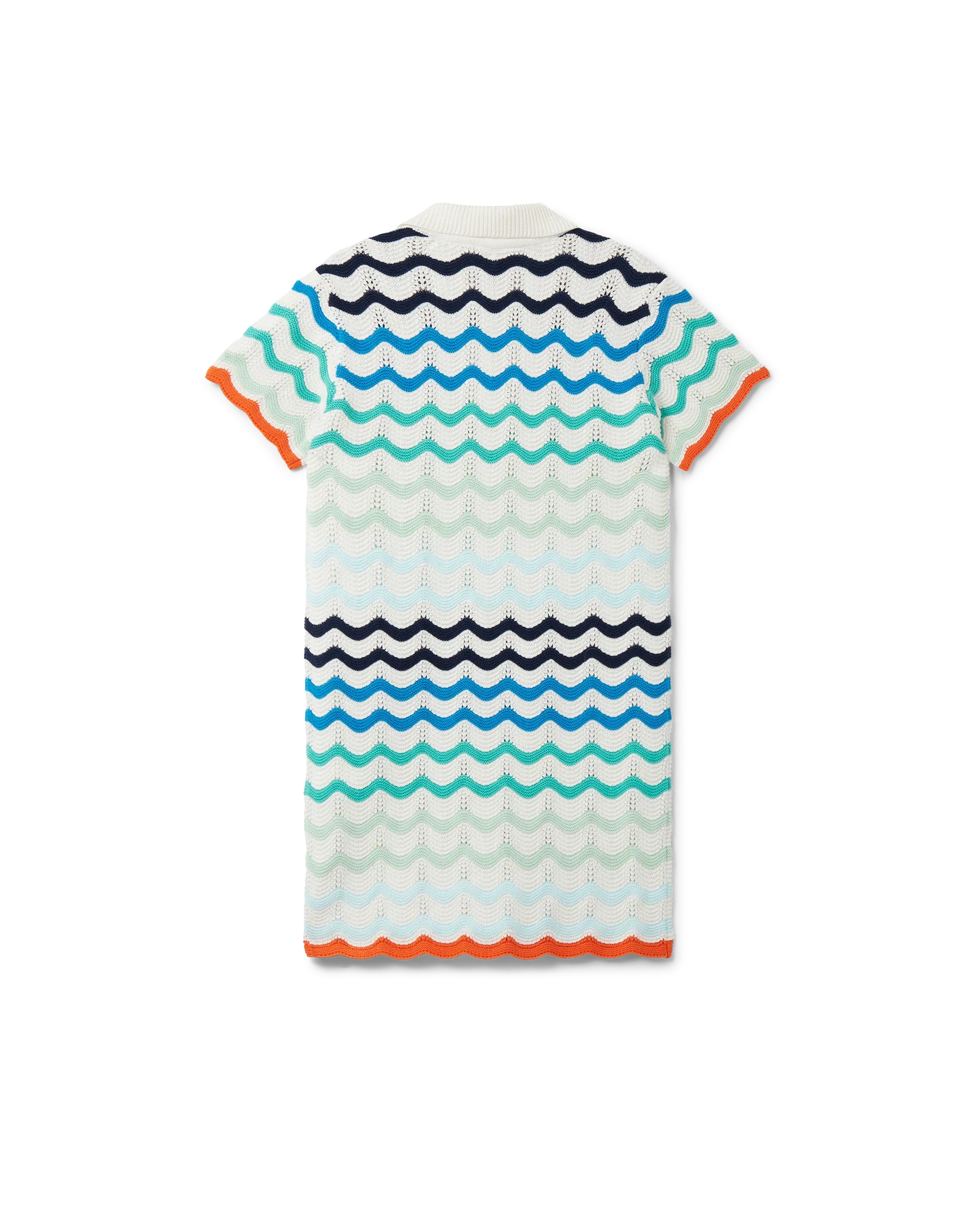 Gradient Wave Crochet Dress