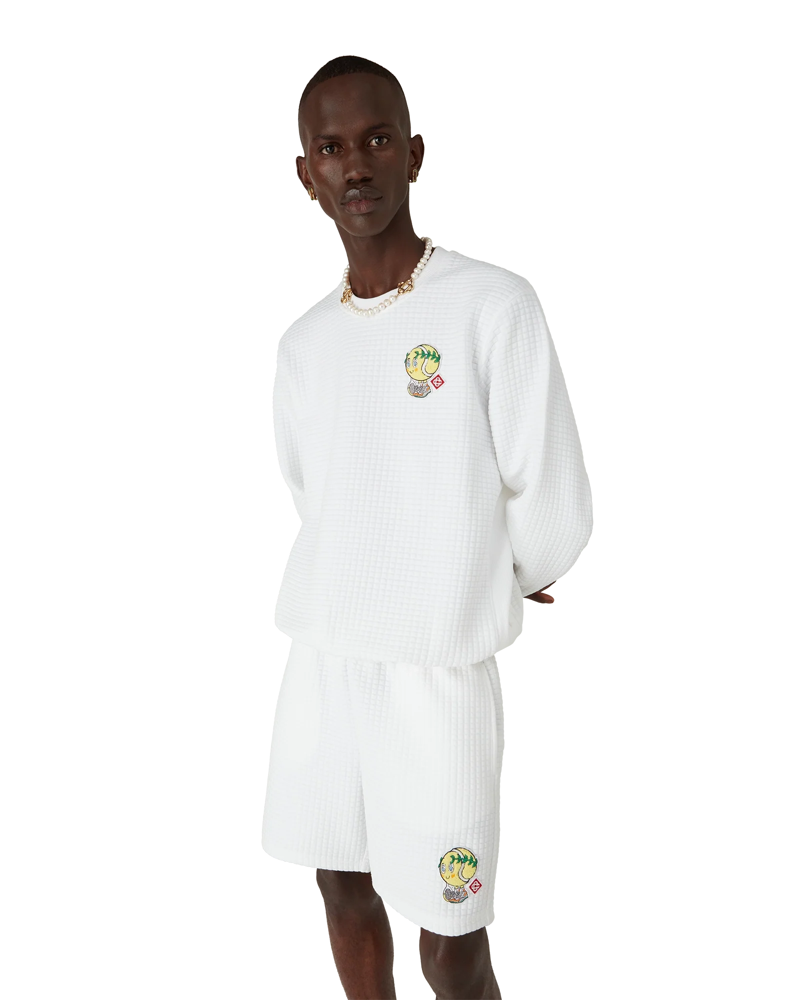 Tennis Mascot Quilted Sweatshirt