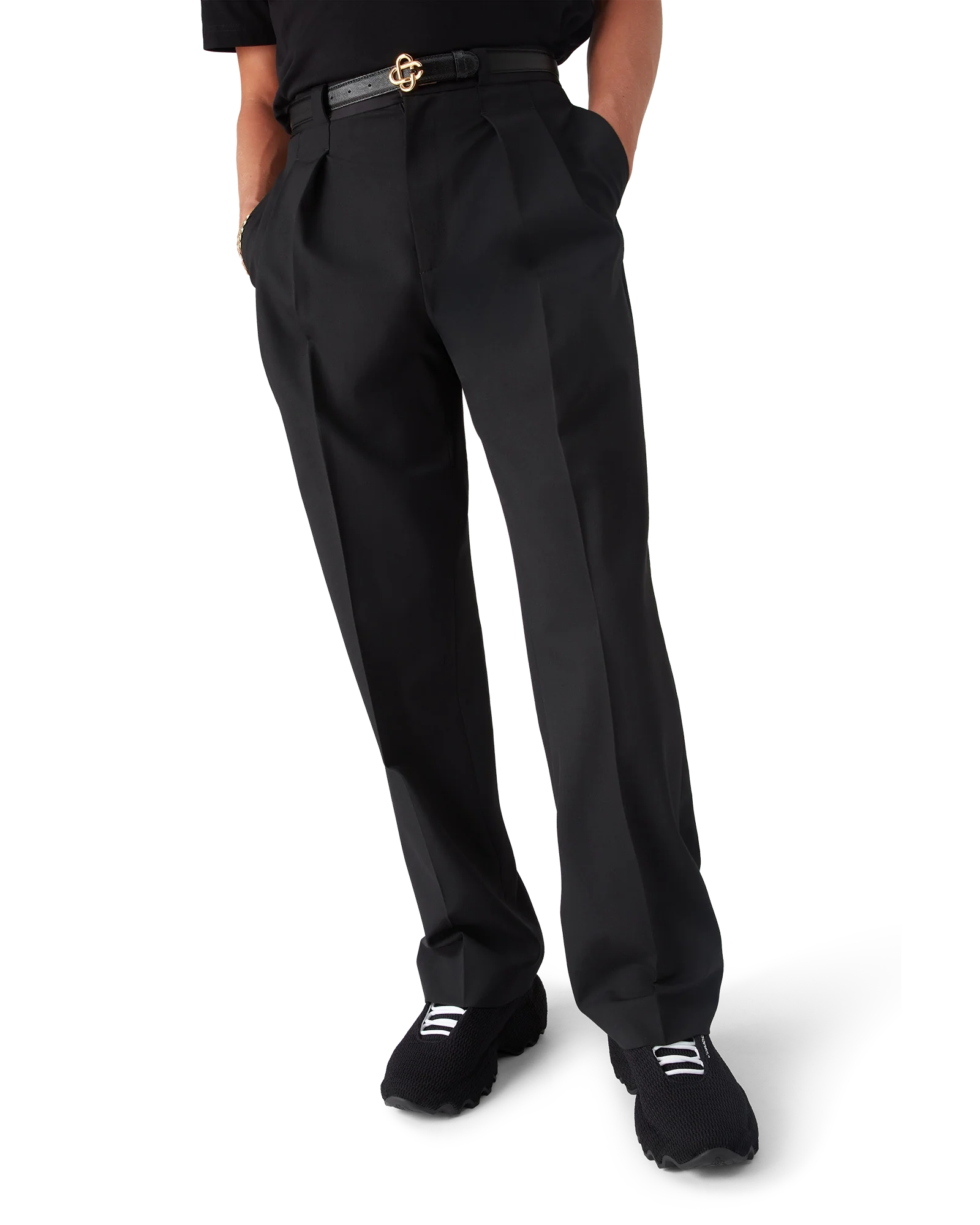 Wool Tailoring Pleated Trousers