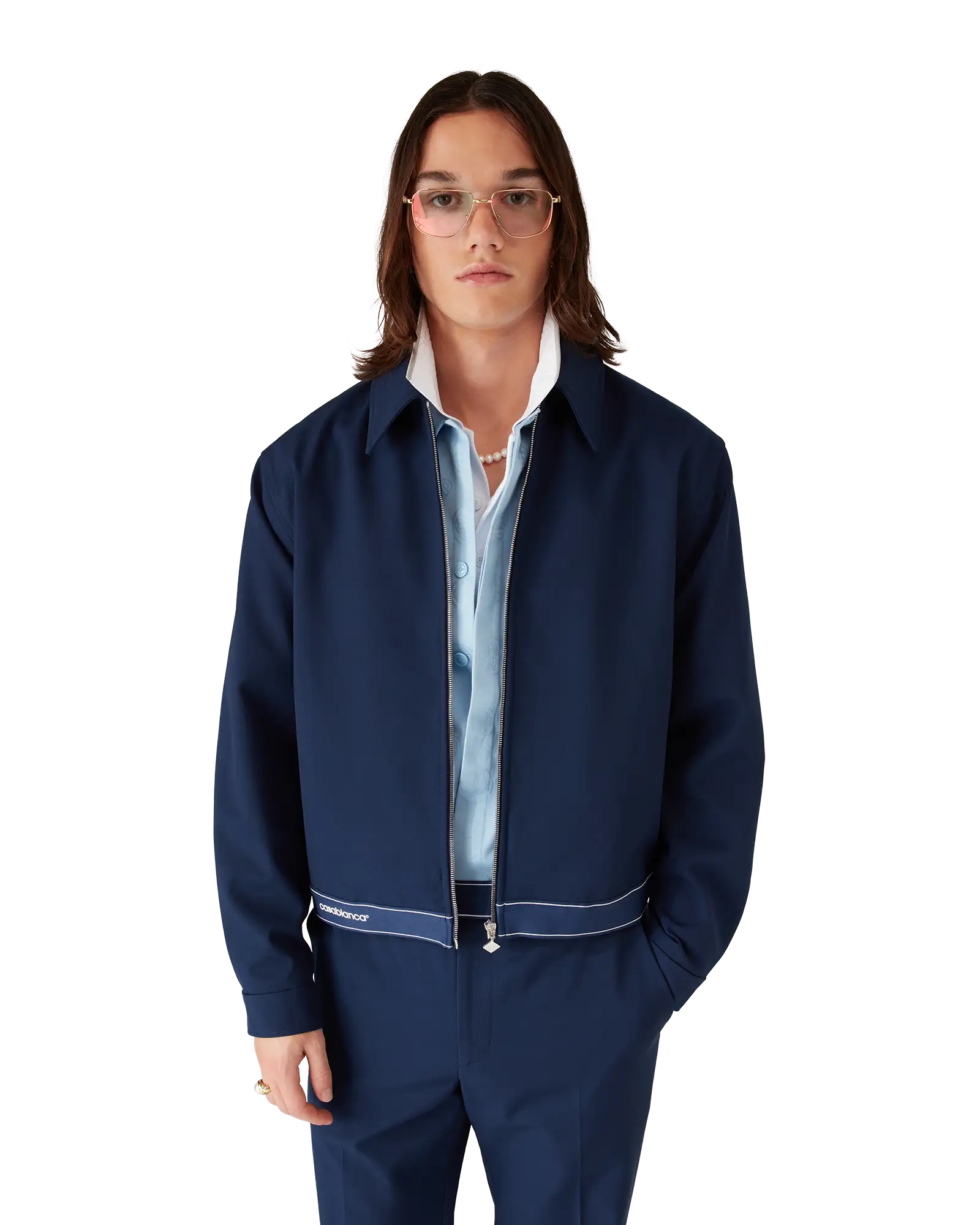 Navy Wool Sports Jacket