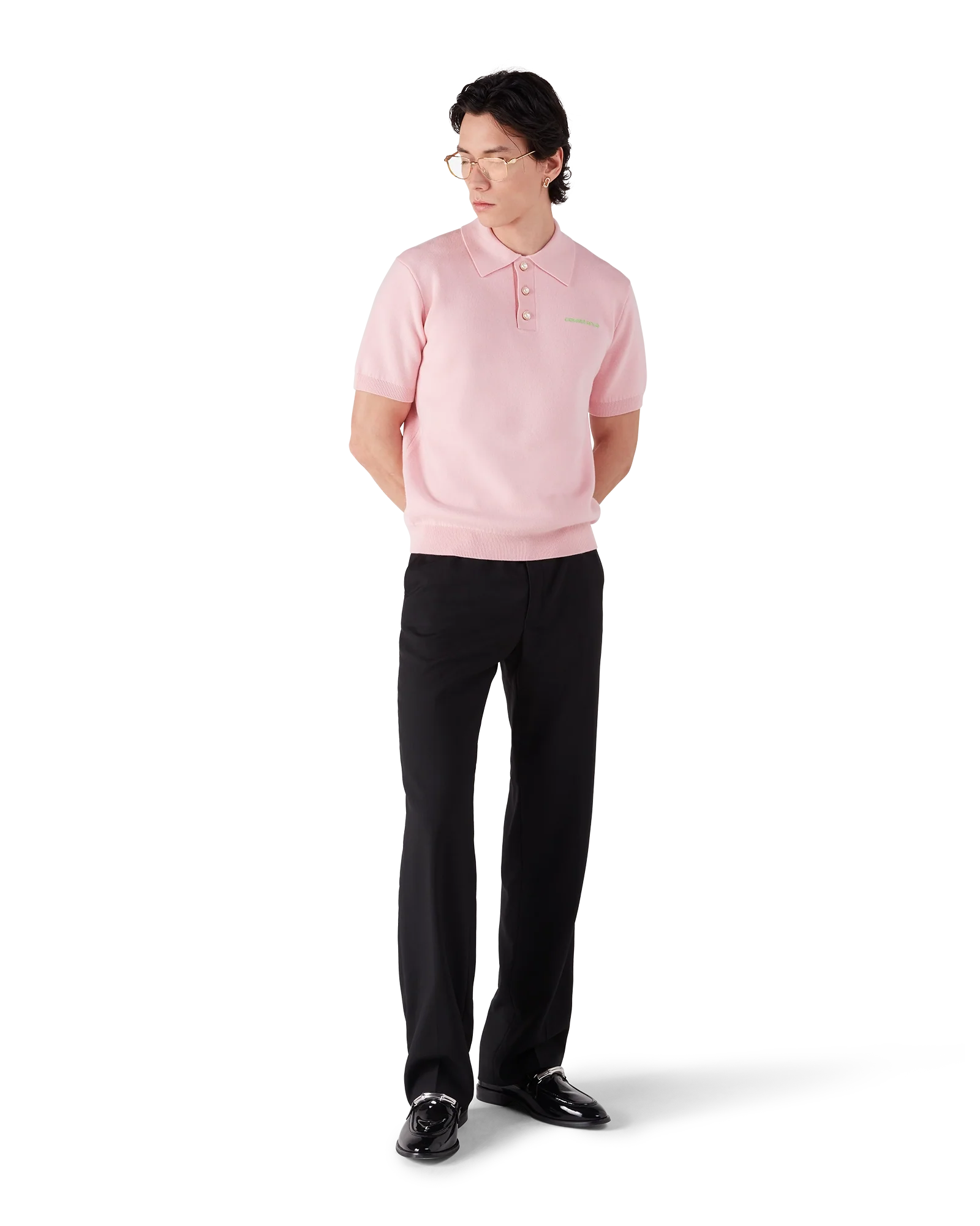 Double Face Short Sleeve Polo Shirt