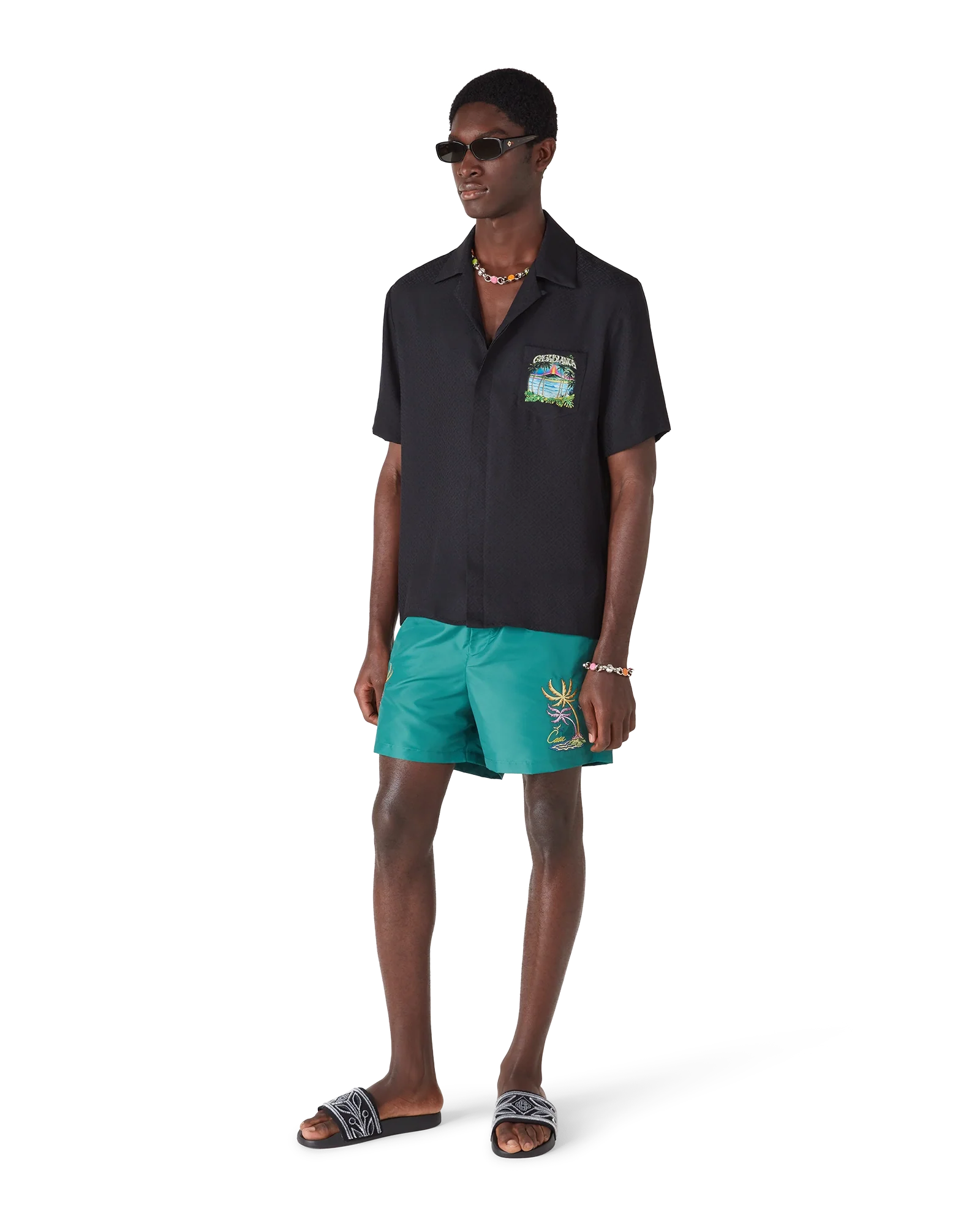 Casa Embroidery Swim Shorts