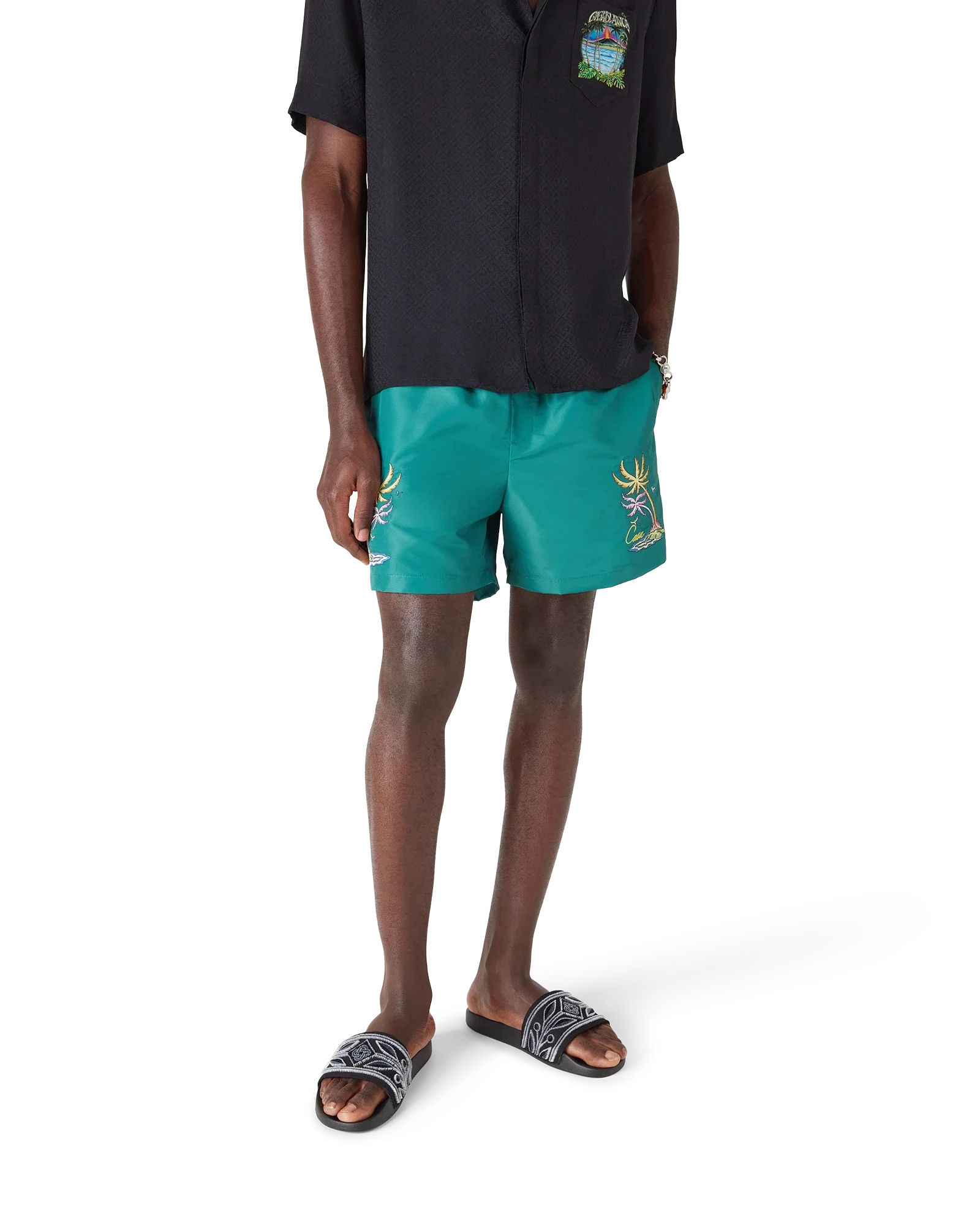 Casa Embroidery Swim Shorts