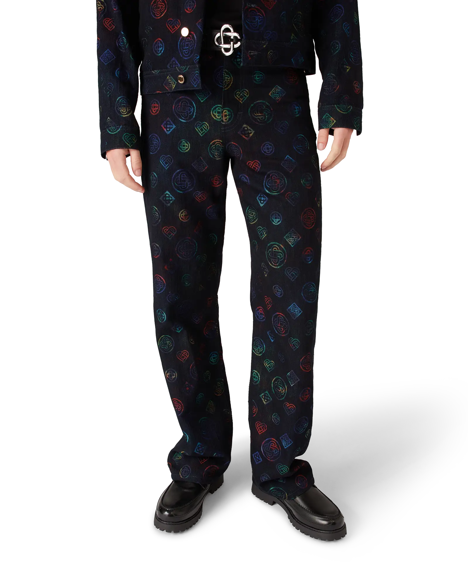 Heatmap Monogram Denim Jeans