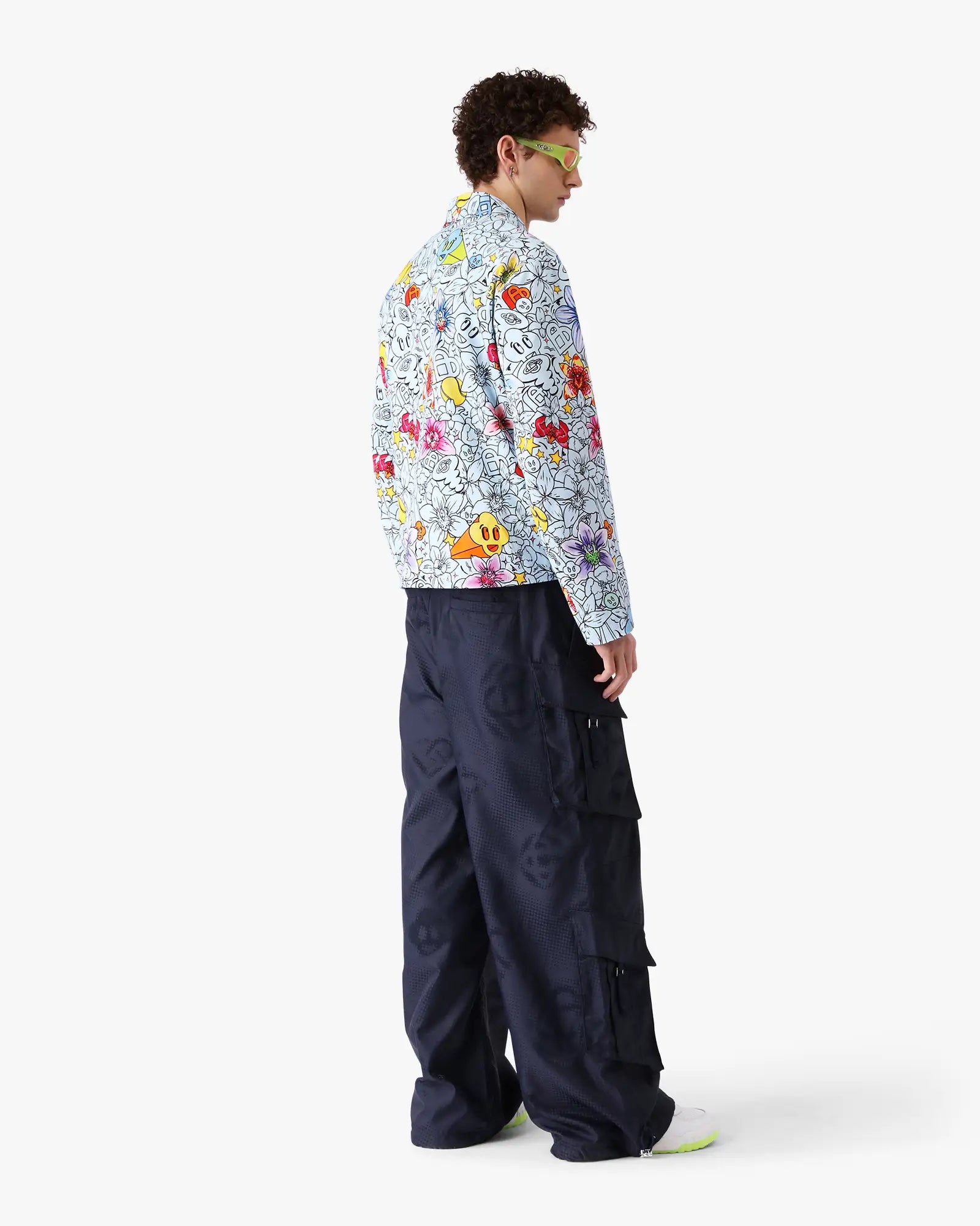 Collage D'Icones Graphiques Repeat Zip-Up Jacket
