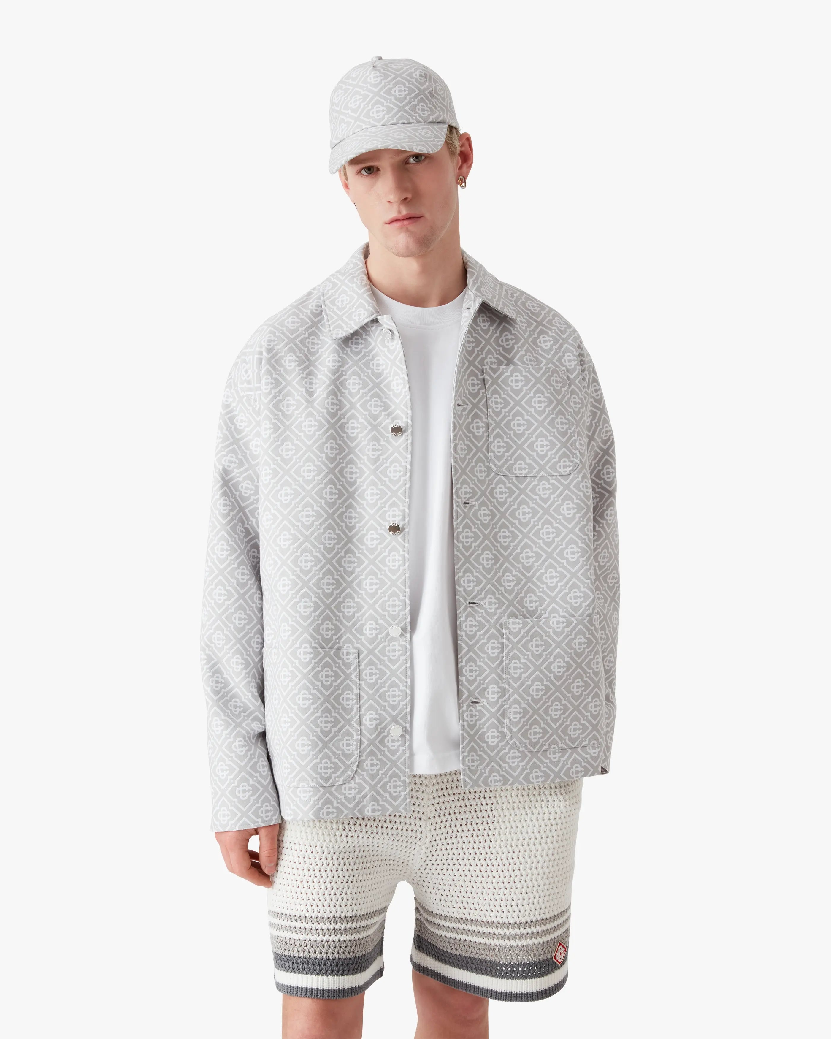 Grey Monogram Workwear Jacket