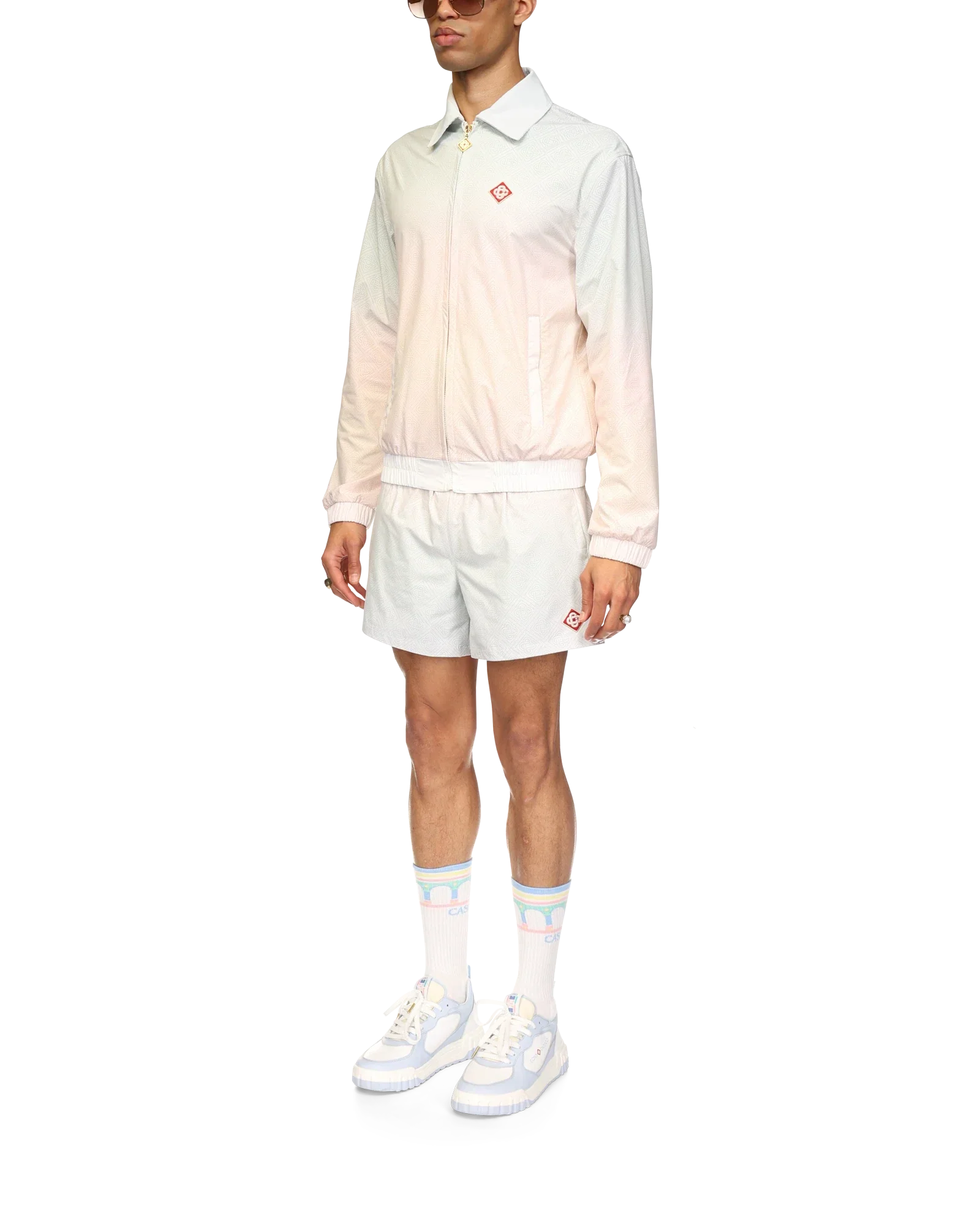 Gradient Laser Detail Track Jacket