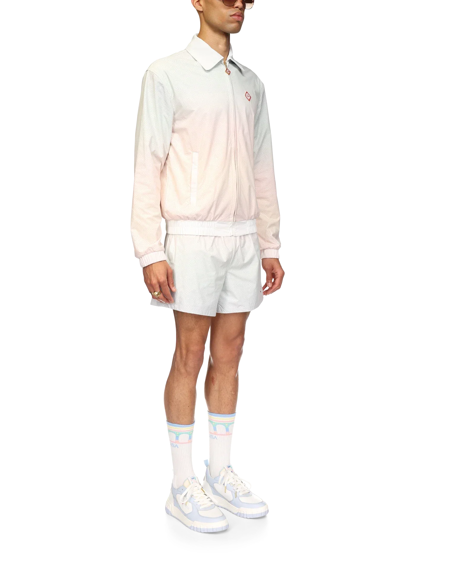 Gradient Laser Detail Track Jacket