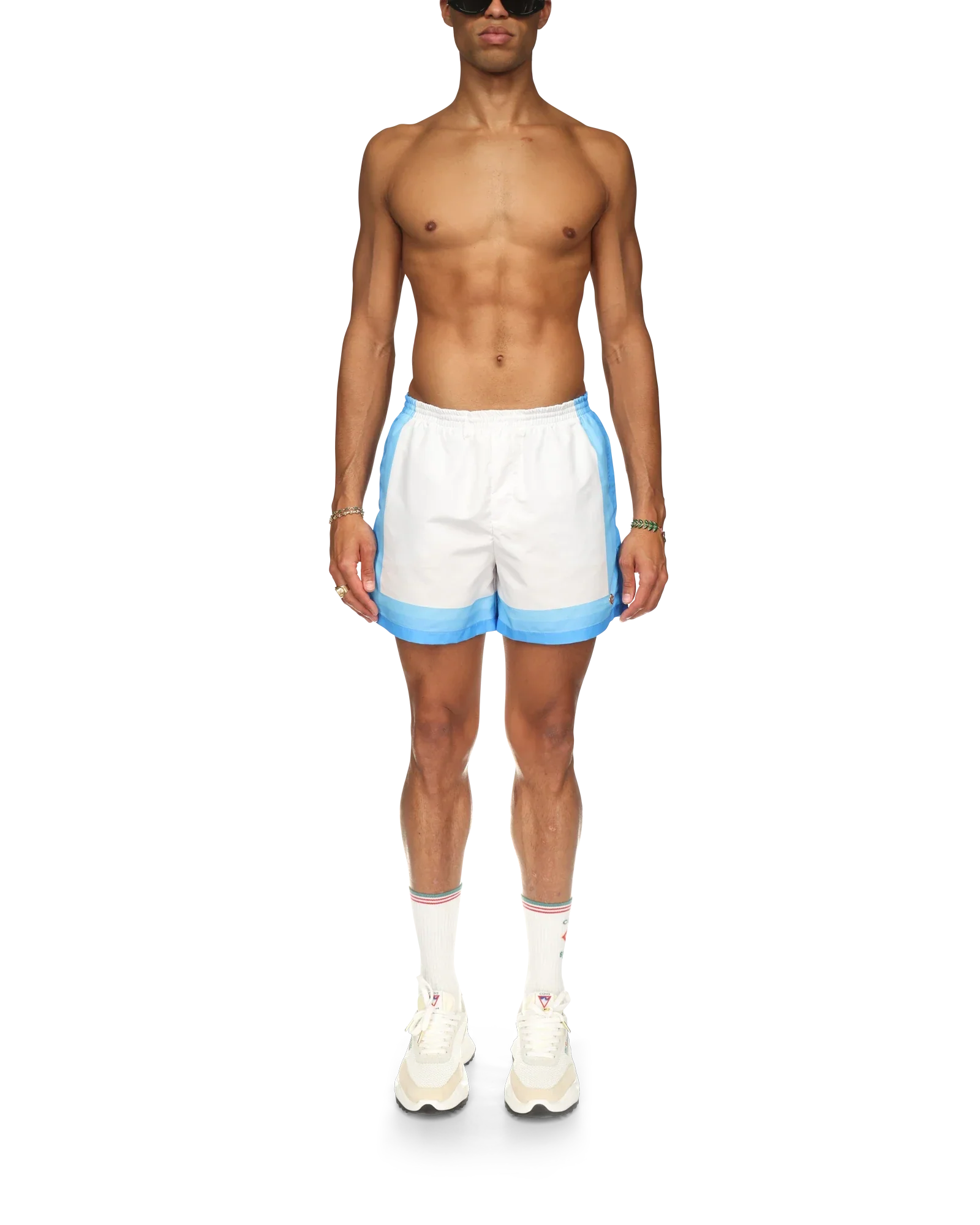 Blue Gradient Swim Trunks
