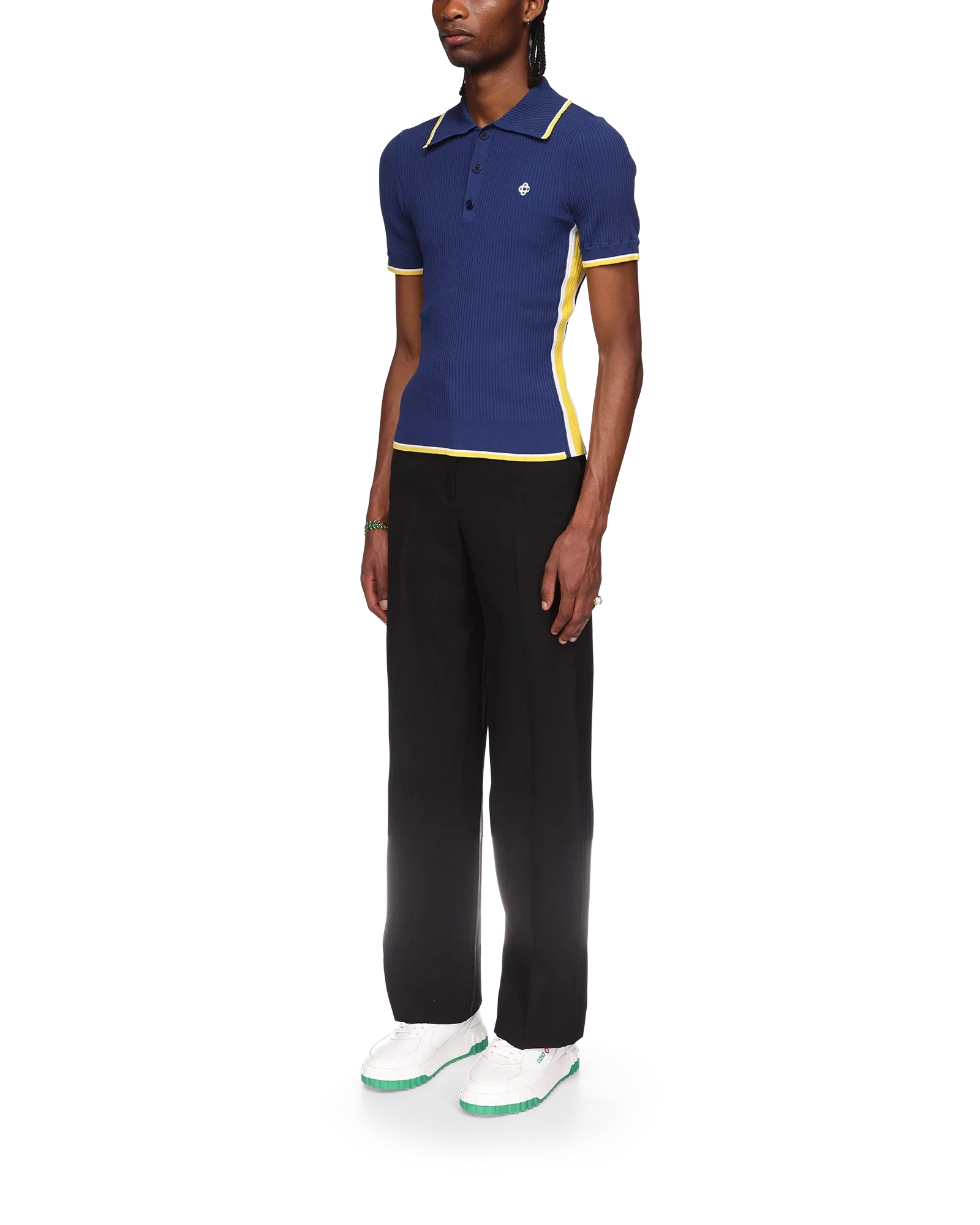 Rib Polo Shirt