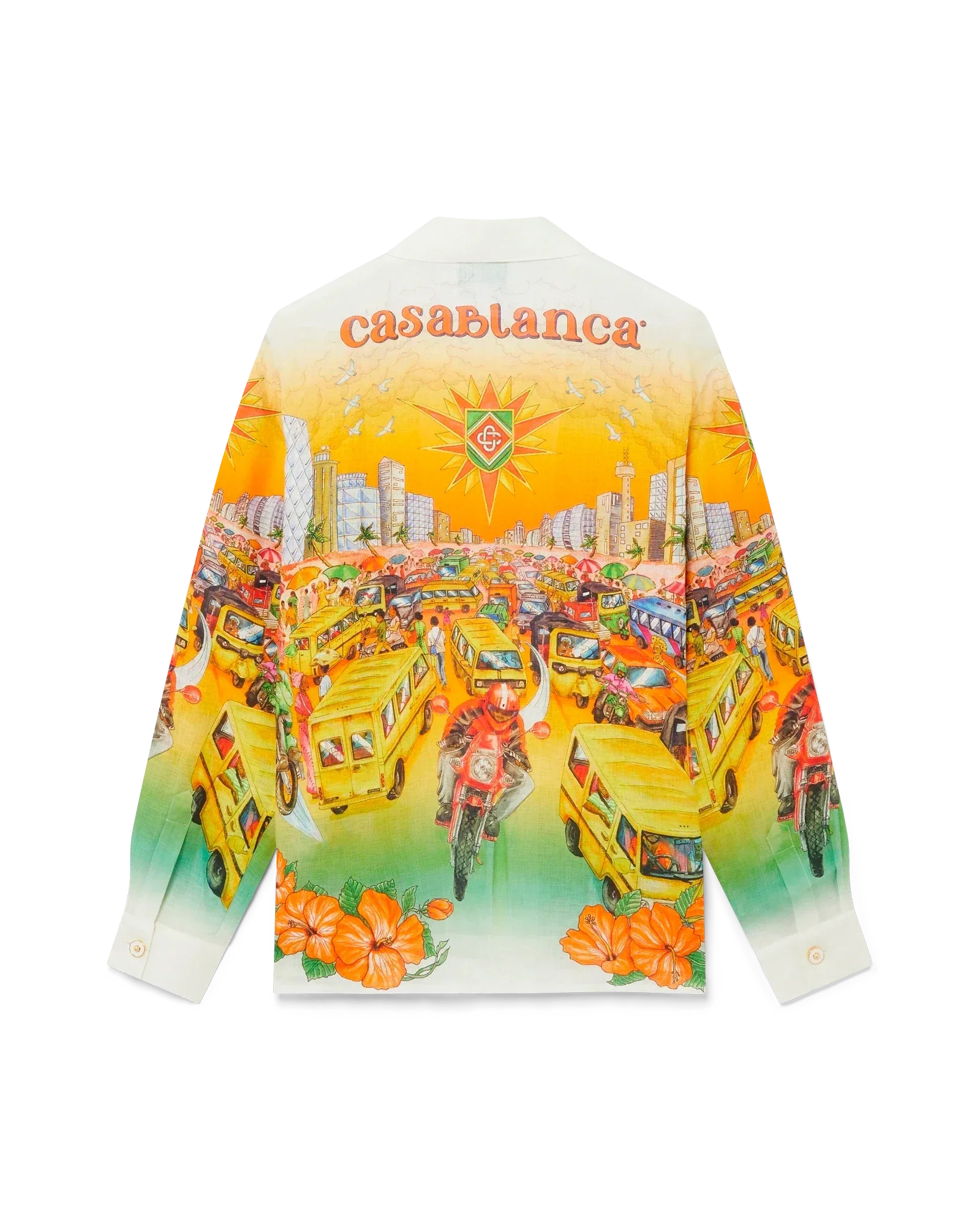 Traffic Long Sleeve Linen Shirt