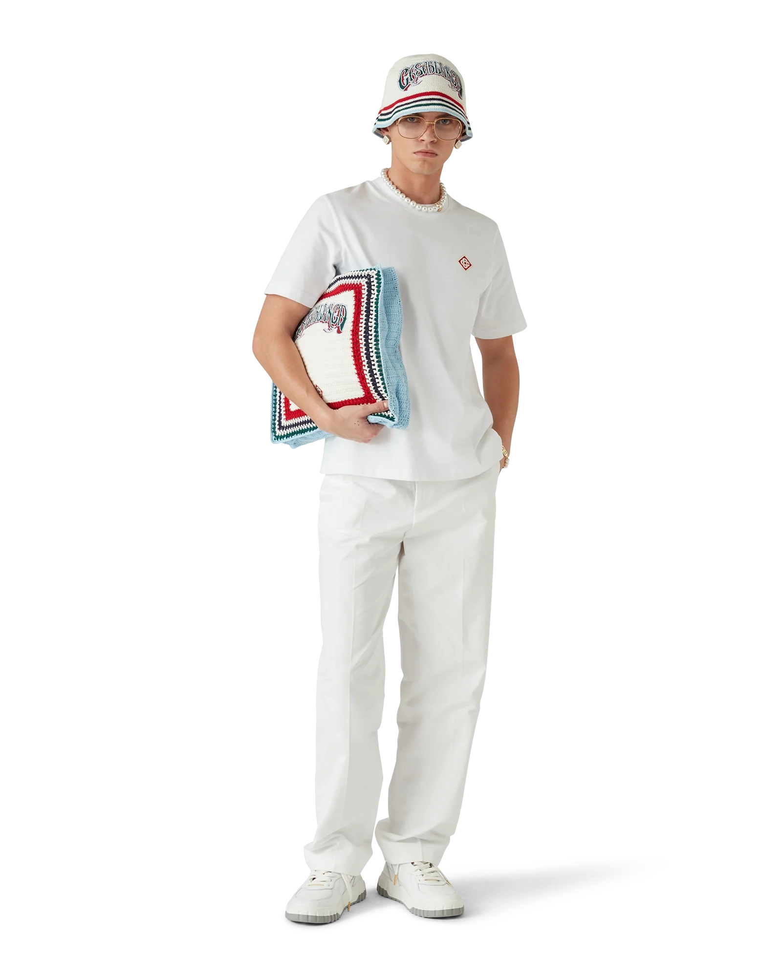 White Diamond Logo Short Sleeve T-Shirt