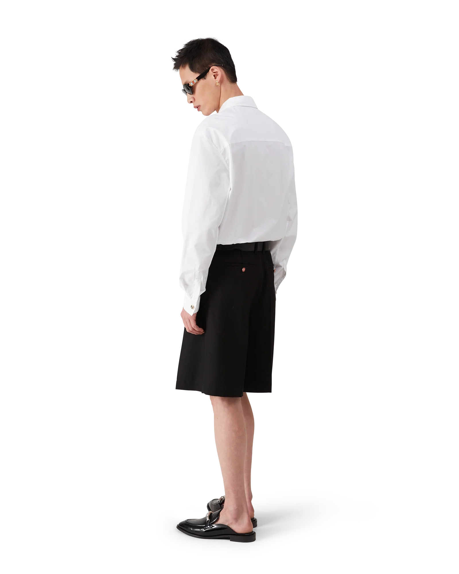 White Cotton Long Sleeve Shirt