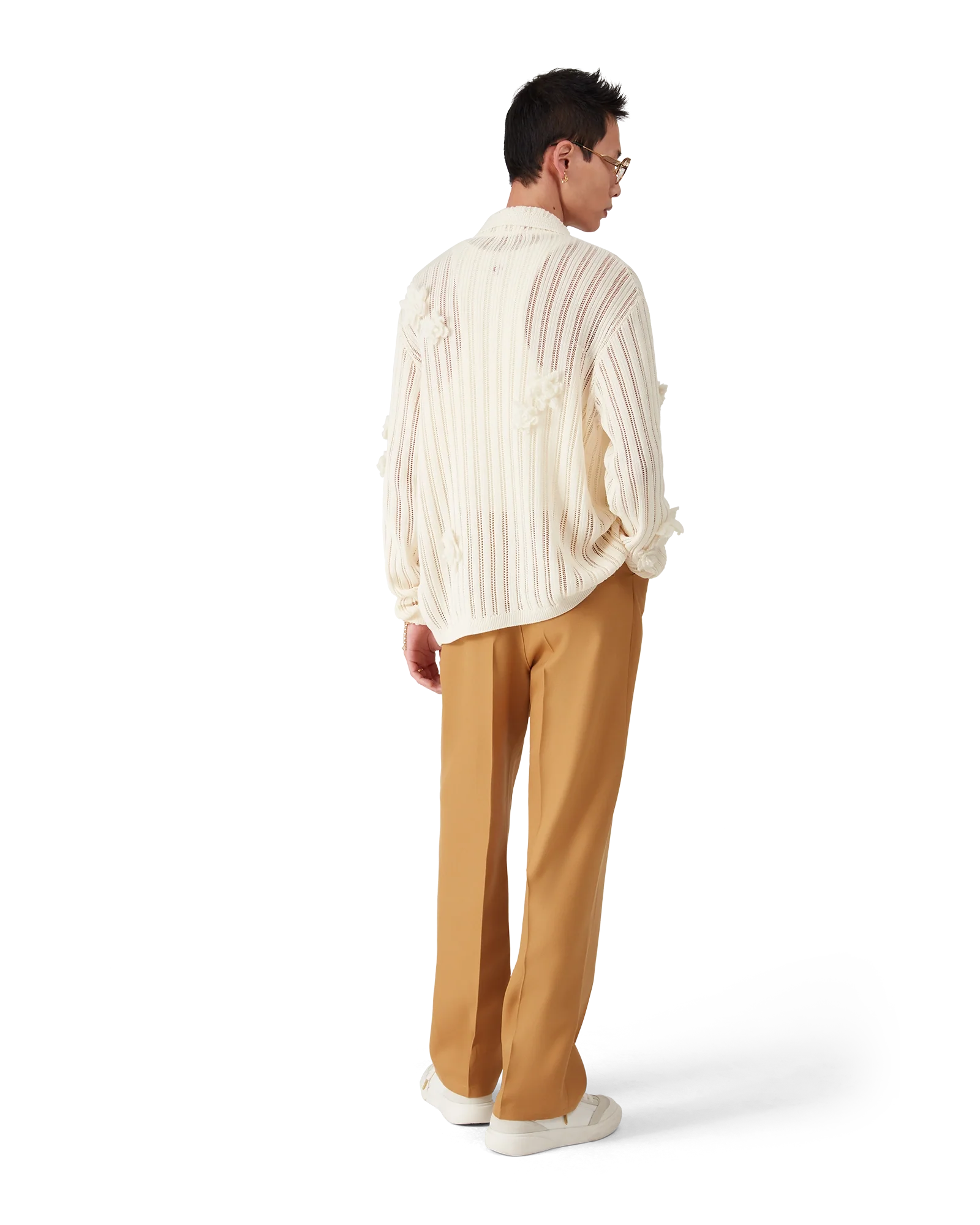 Wool Pleated Chinos