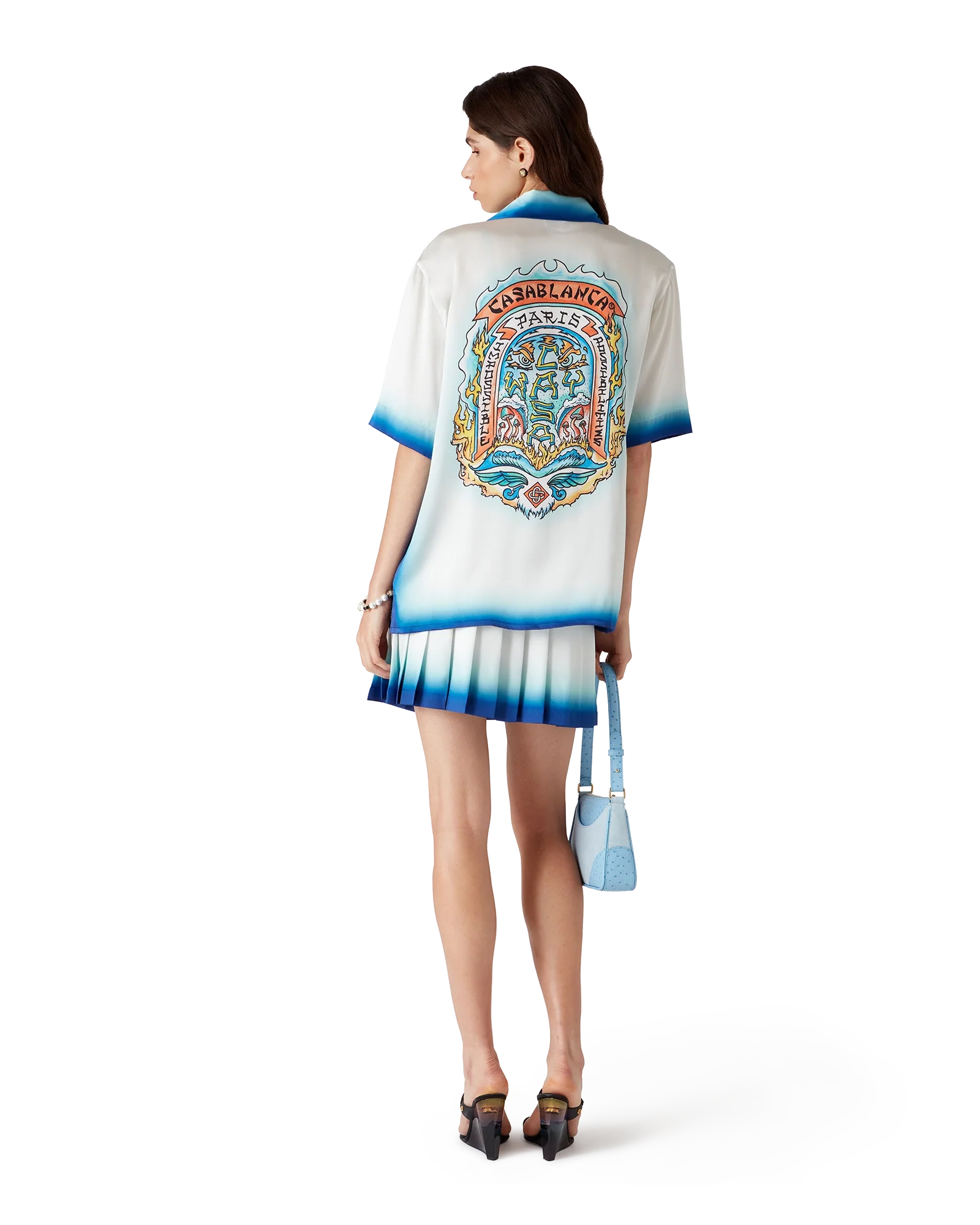 Casa Way Skate Short Sleeve Silk Shirt