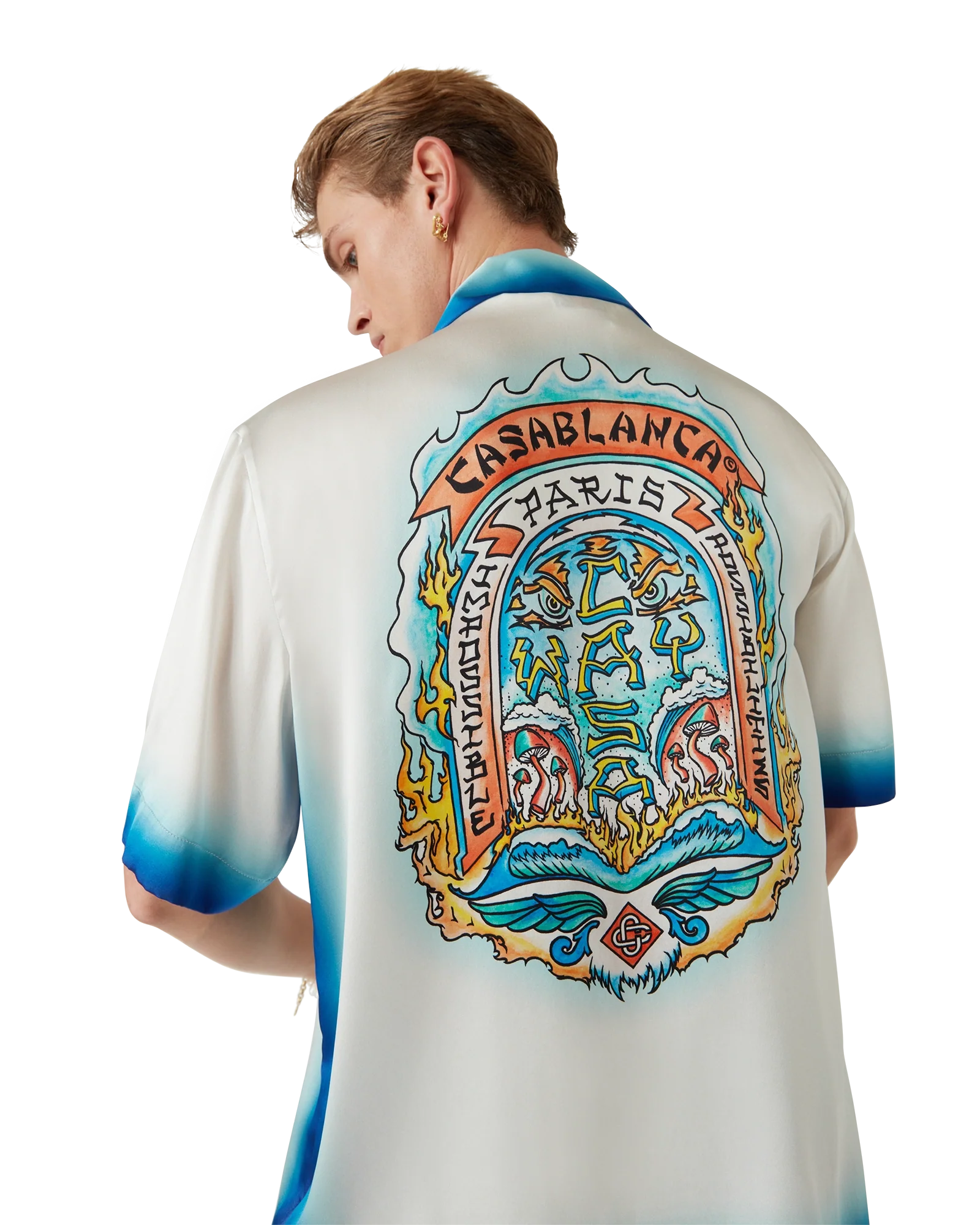 Casa Way Skate Short Sleeve Silk Shirt