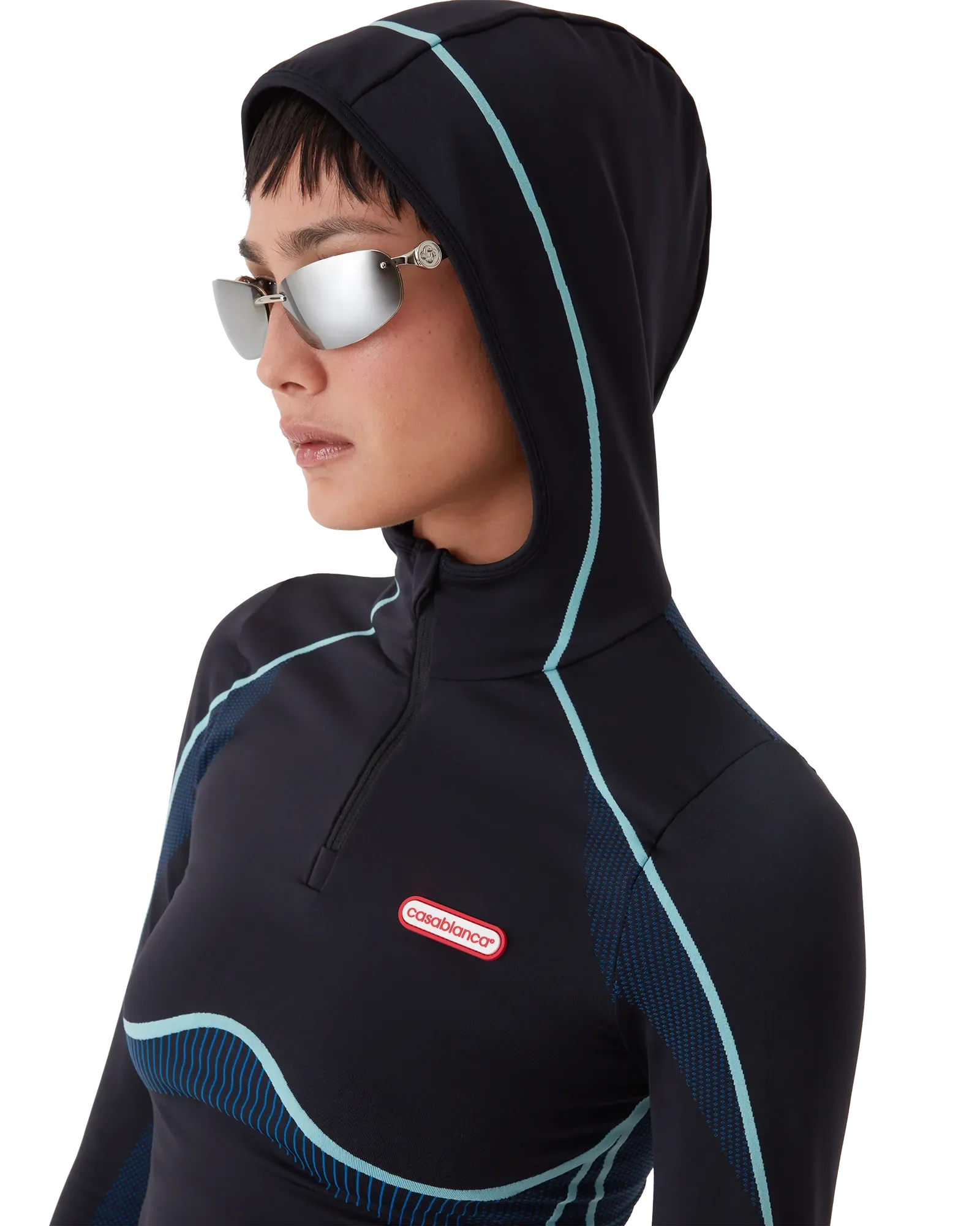 Seamless Hooded Long Sleeve Top