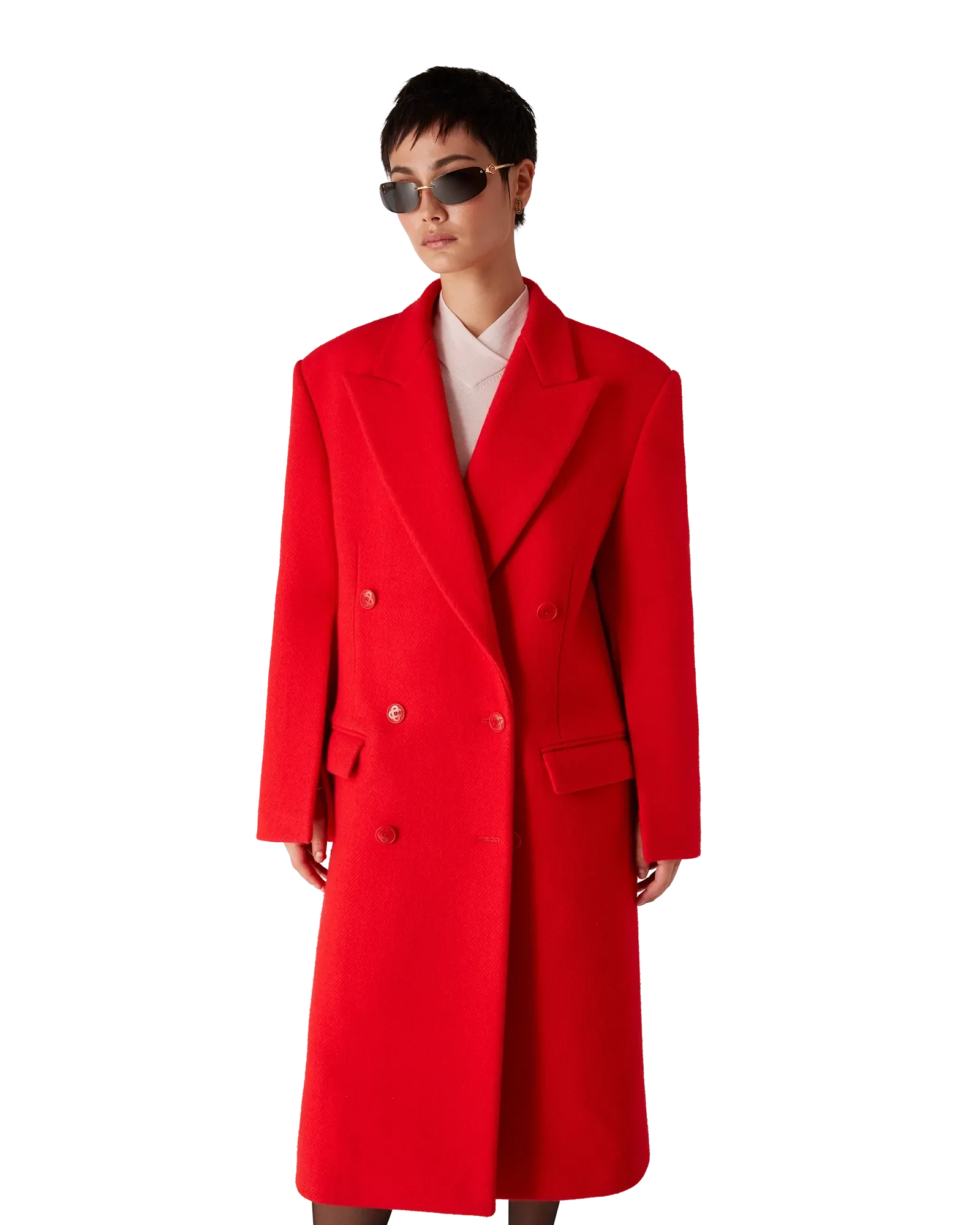 Boiled Wool Overcoat