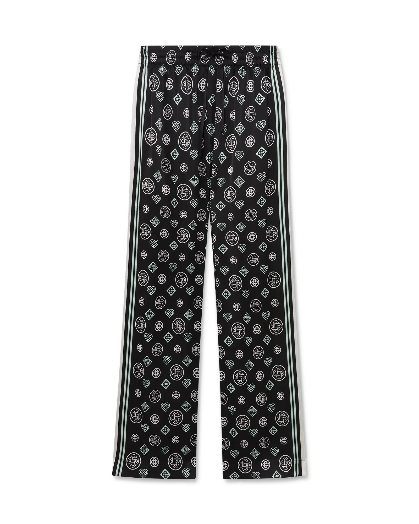 Monogram Pyjama Silk Satin Trousers