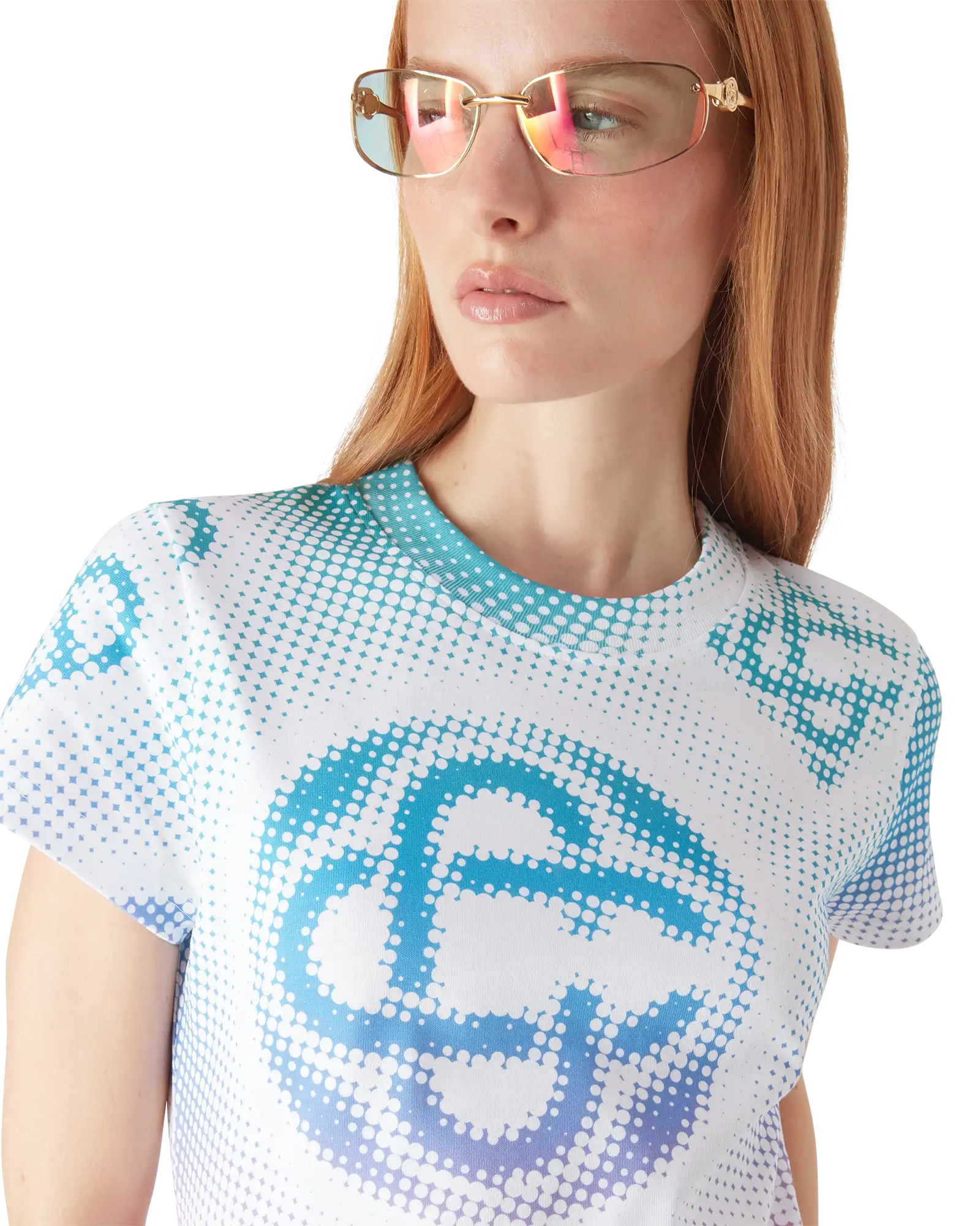 Halftone Logo T-Shirt Dress