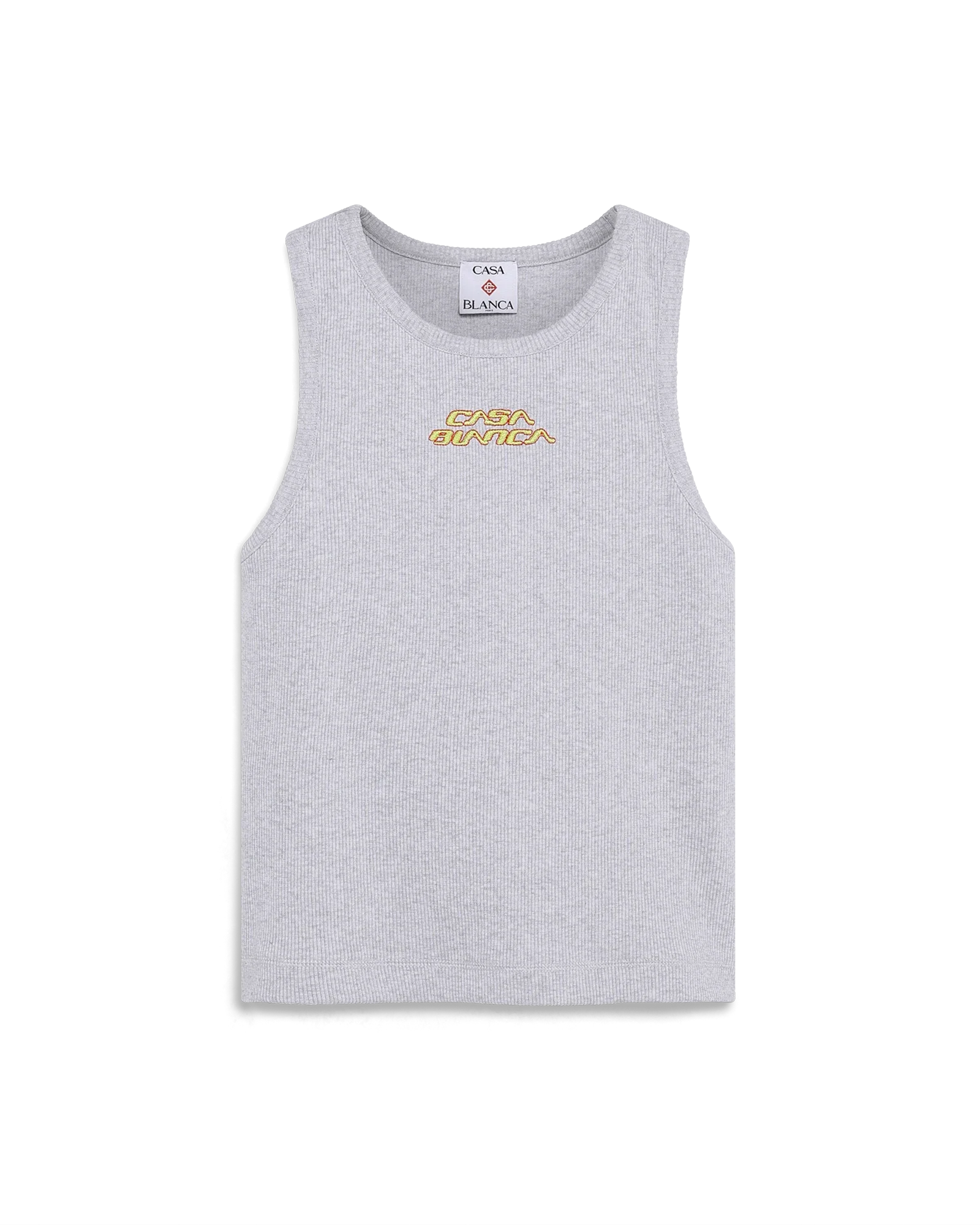 Grey Marle Ribbed Tank Top