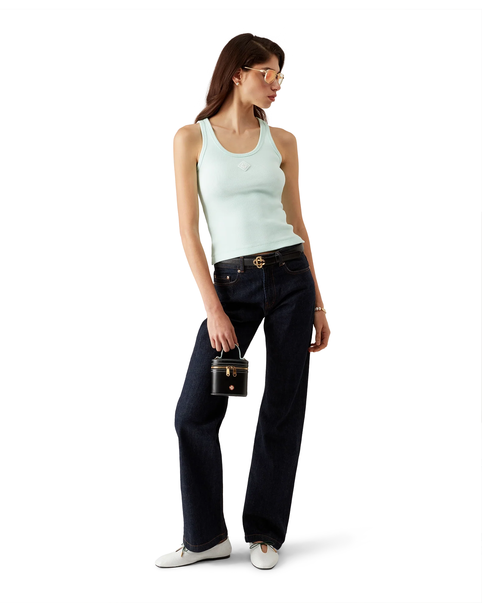 Ribbed Jersey Tank Top