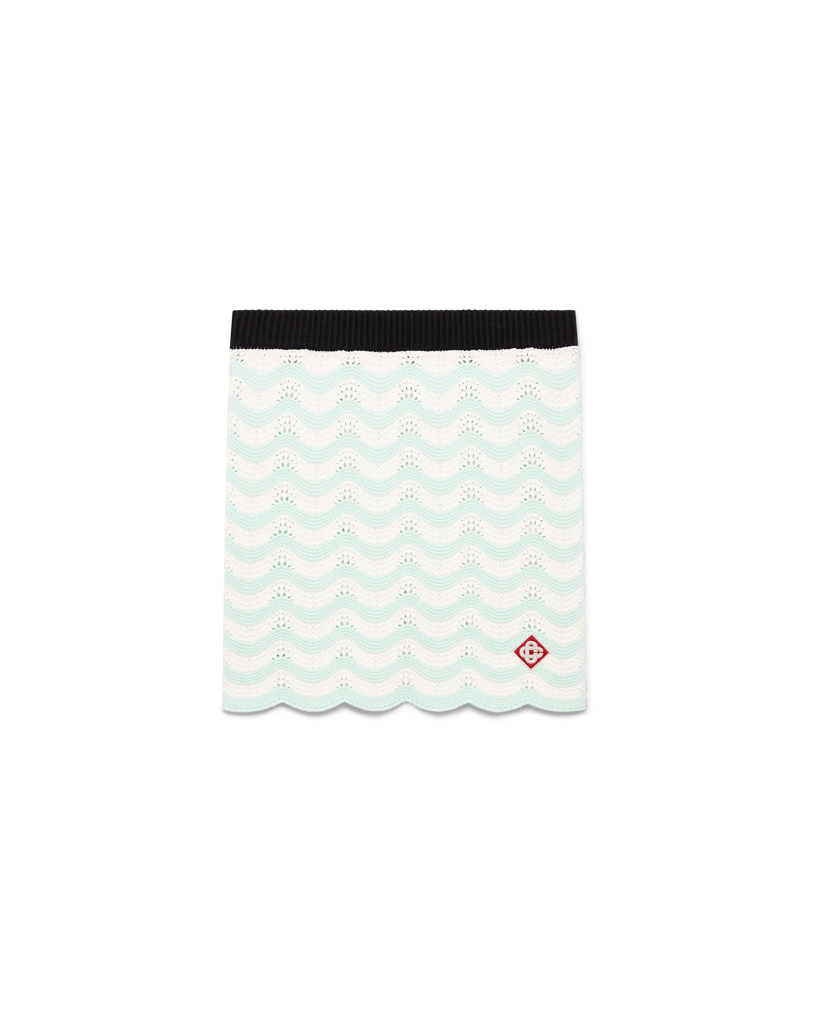 Cotton Wave Crochet Mini Skirt