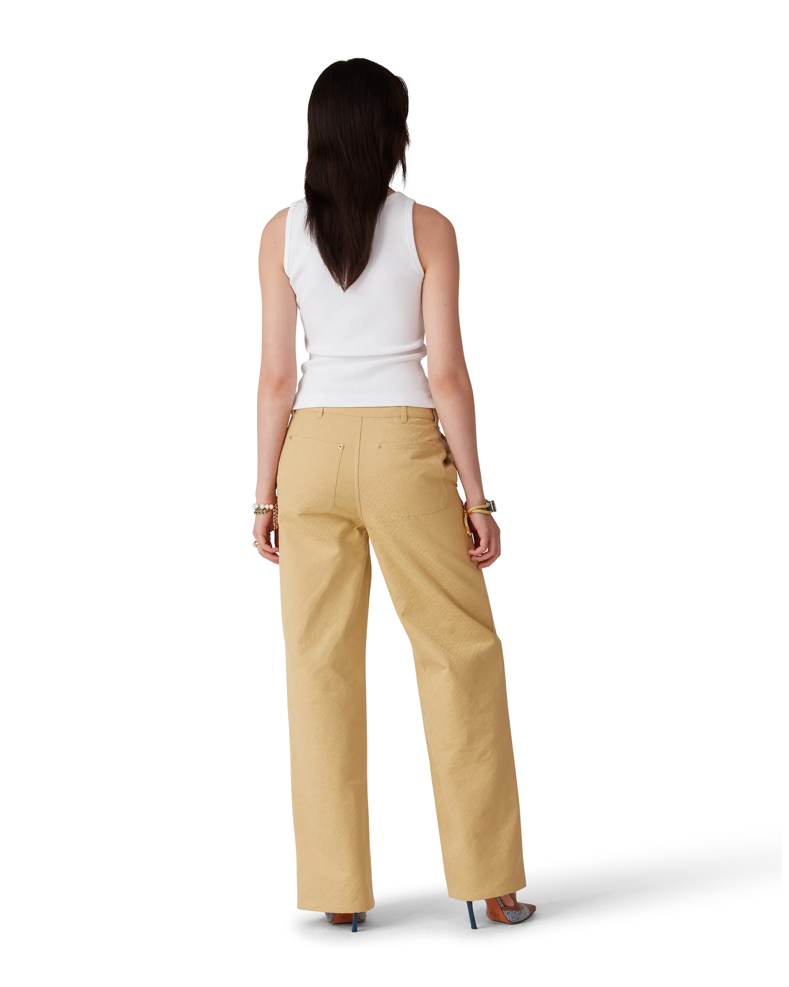 Cotton Monogram Jacquard Trousers